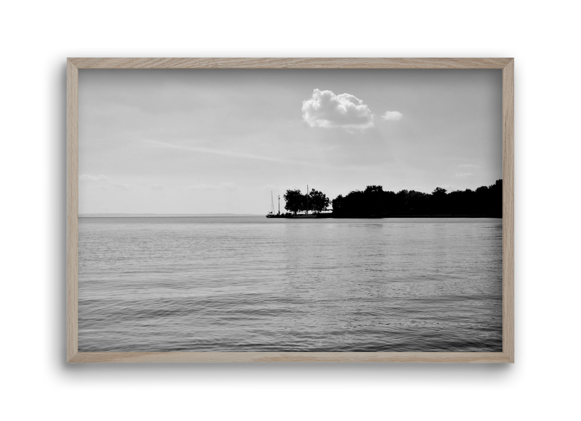 The Cloud, 45x30 cm (45x30 cm), Tölgy keret