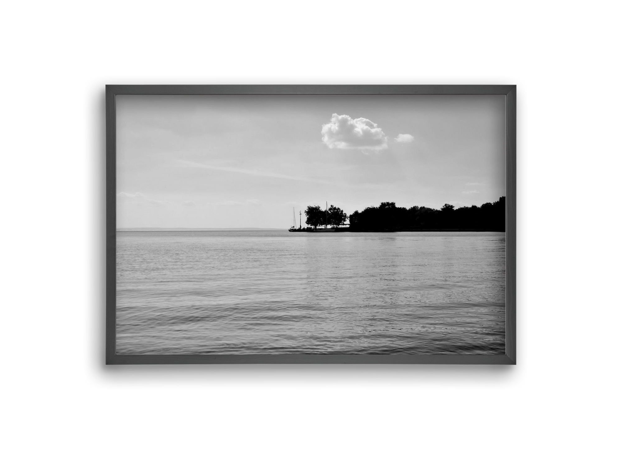 The Cloud, 30x20 cm (30x20 cm), Fekete keret