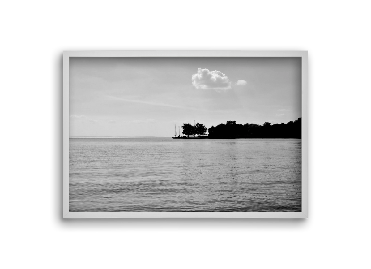 The Cloud, 30x20 cm (30x20 cm), Fehér keret