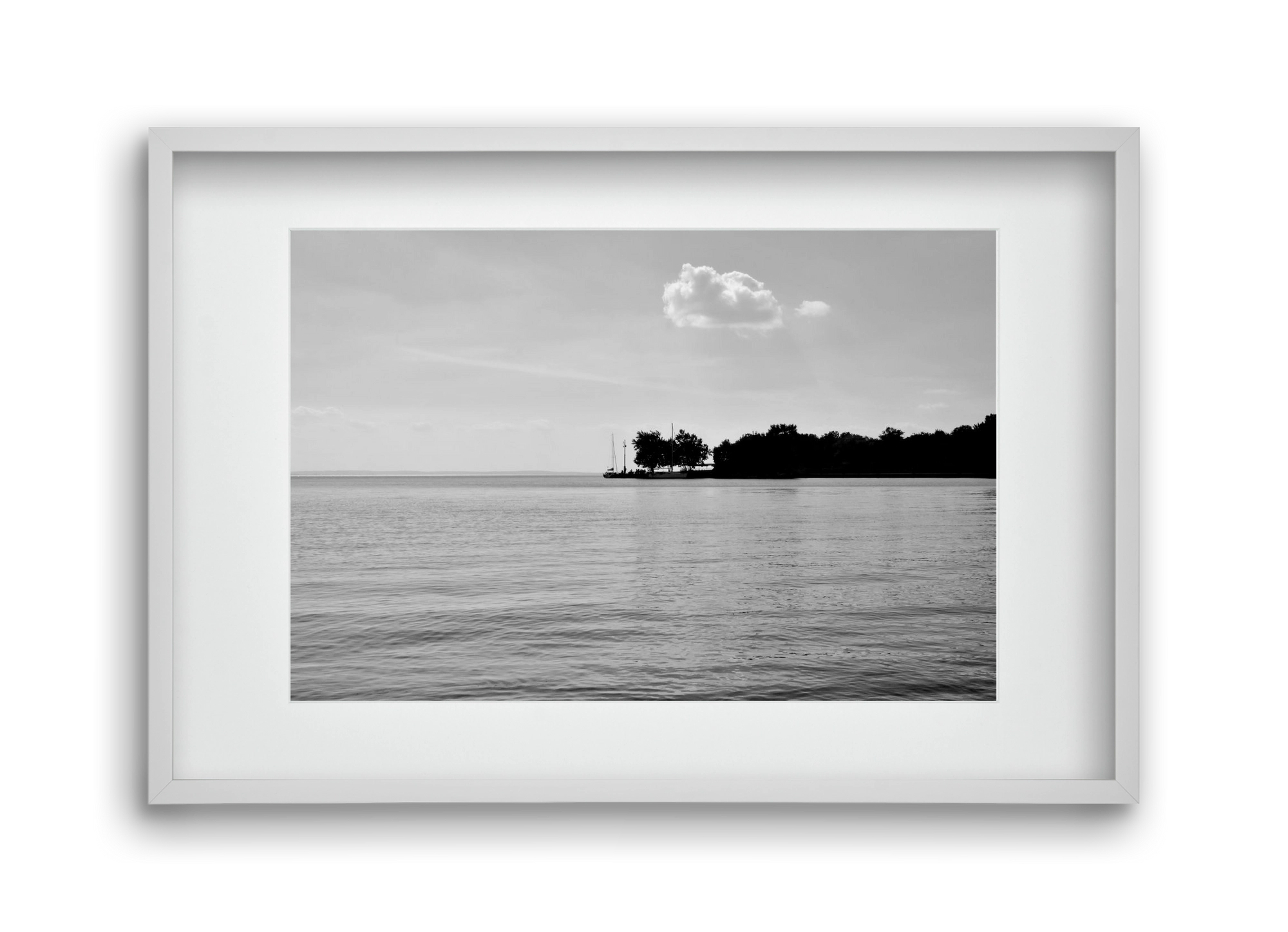 The Cloud, 45x30 cm (30x20 cm), Fehér keret, paszpartuval