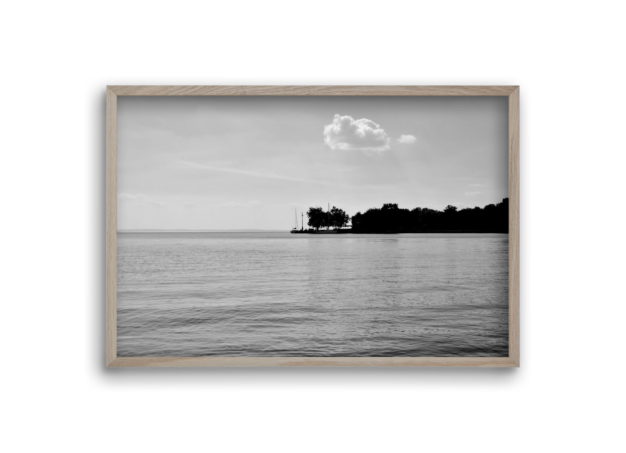 The Cloud, 30x20 cm (30x20 cm), Tölgy keret
