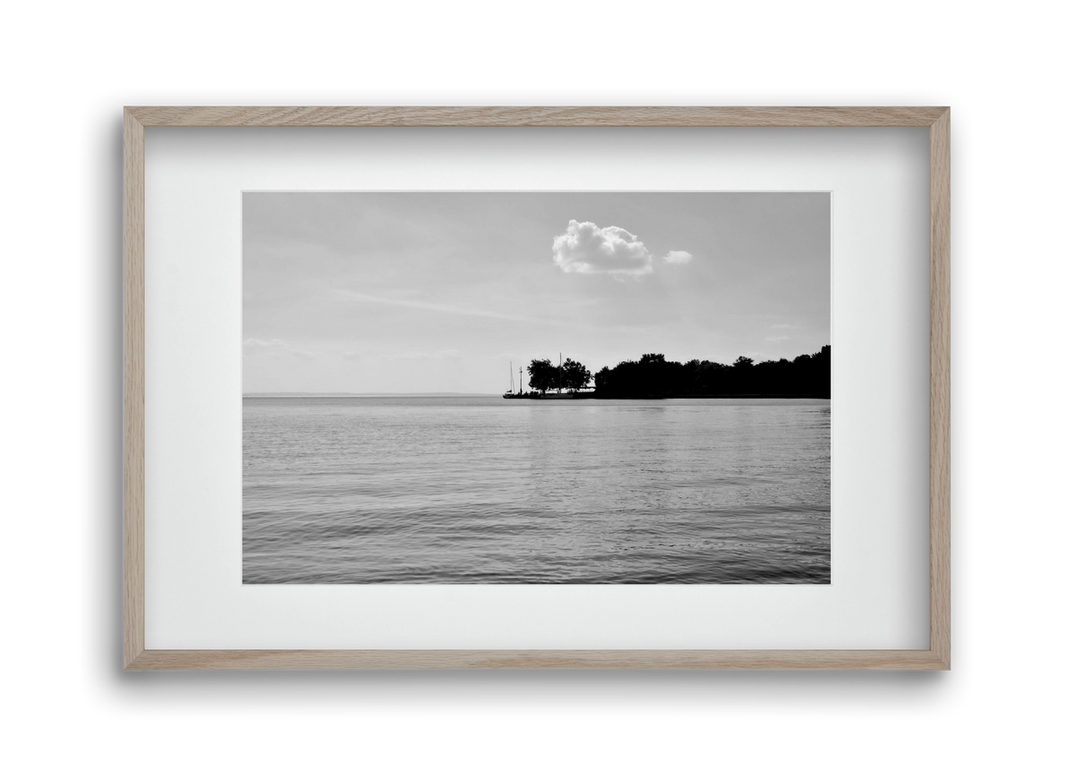 The Cloud, 45x30 cm (30x20 cm), Tölgy keret, paszpartuval