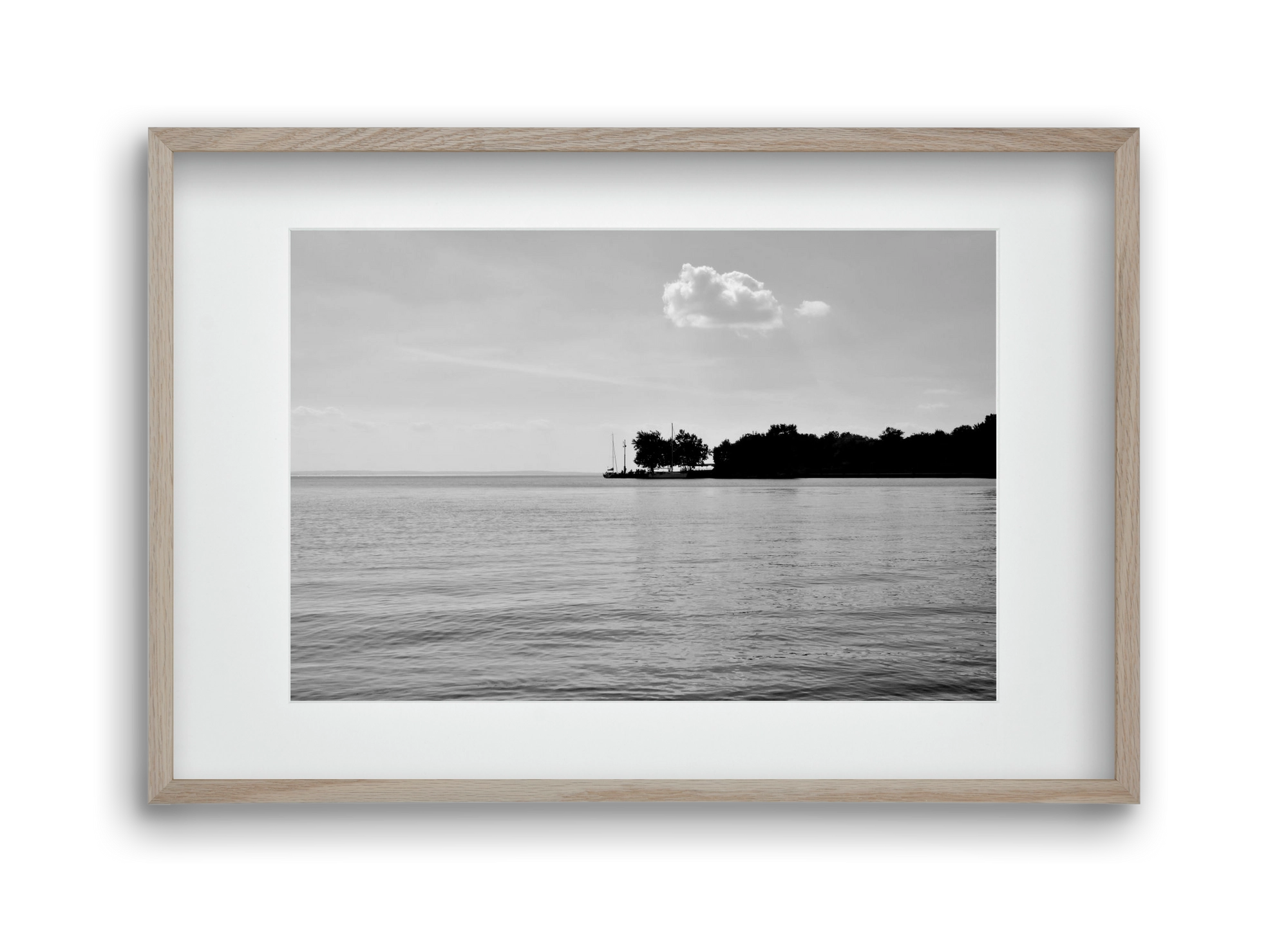 The Cloud, 45x30 cm (30x20 cm), Tölgy keret, paszpartuval