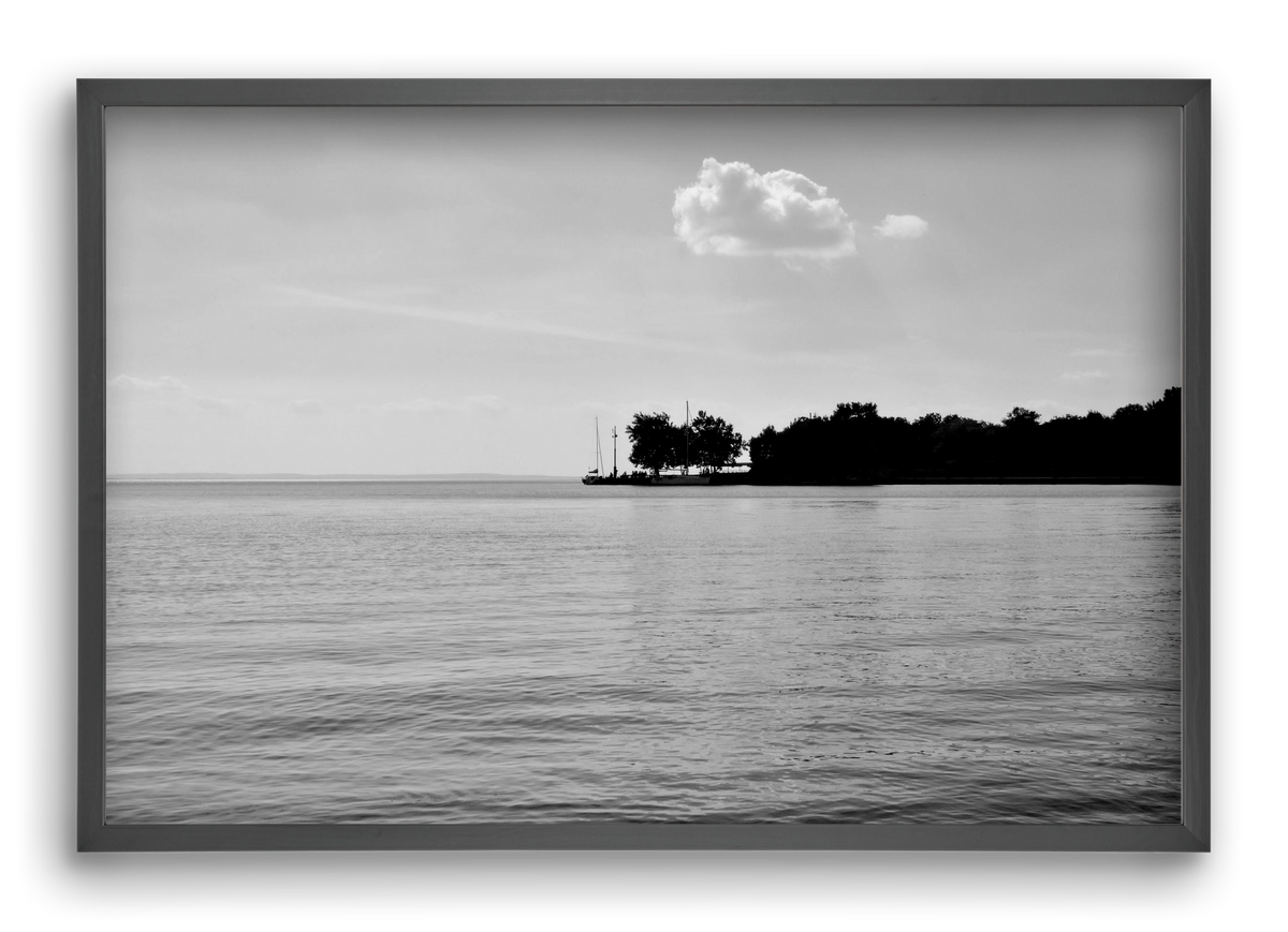 The Cloud, 60x40 cm (60x40 cm), Fekete keret