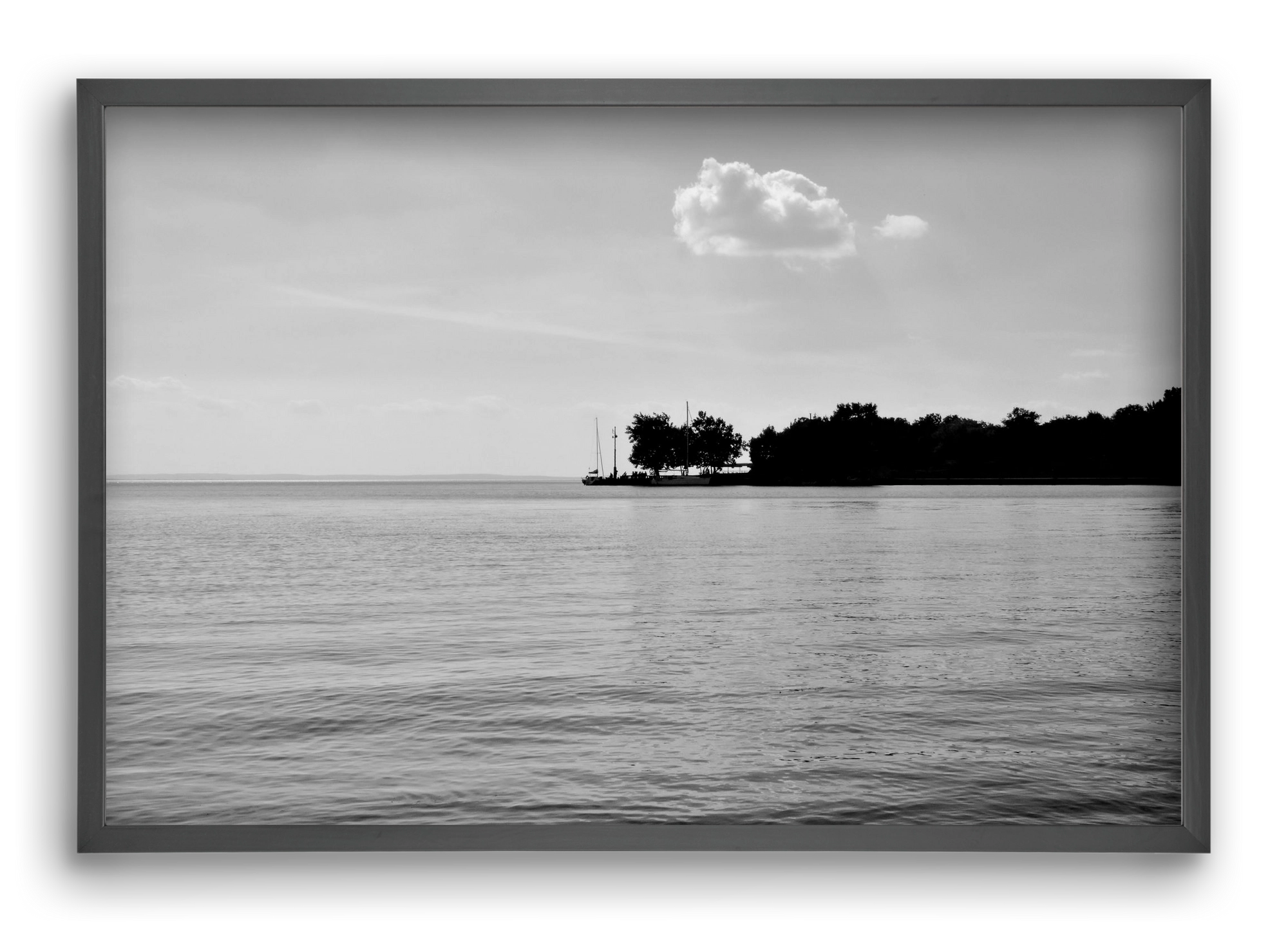 The Cloud, 60x40 cm (60x40 cm), Fekete keret