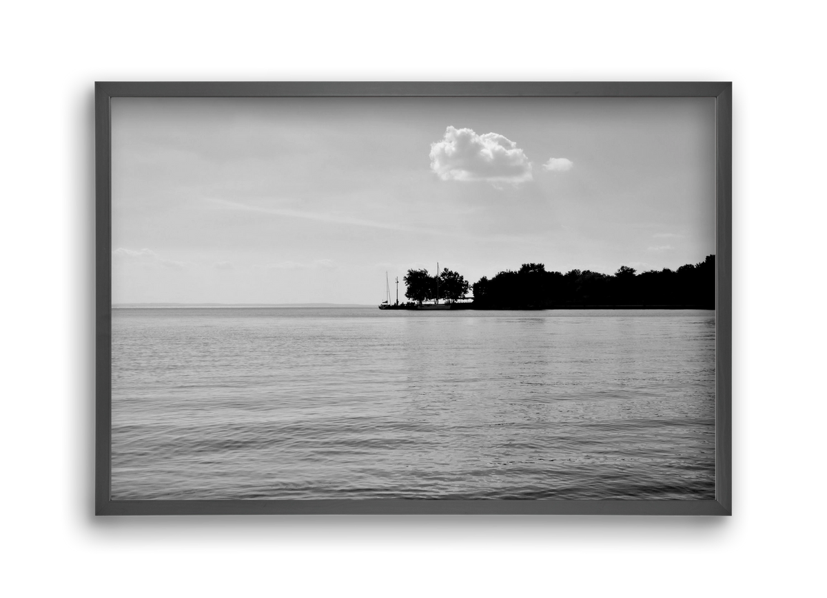 The Cloud, 45x30 cm (45x30 cm), Fekete keret
