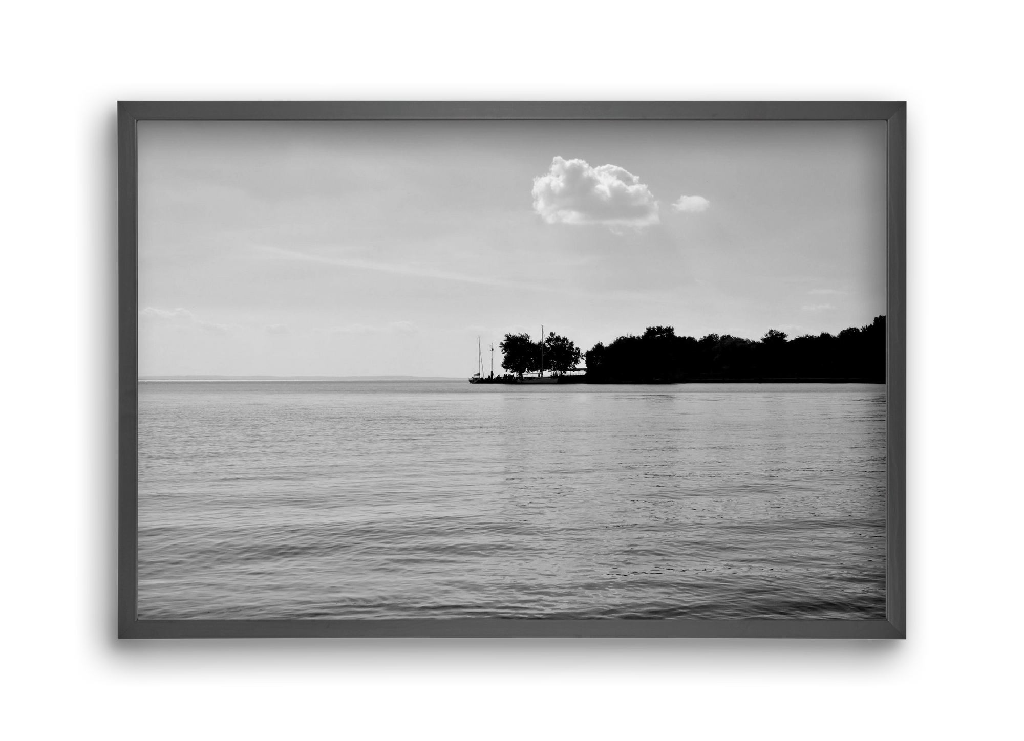 The Cloud, 45x30 cm (45x30 cm), Fekete keret