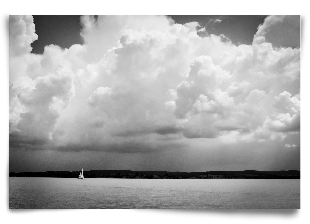 Lake Storm, 90x60 cm, Keret nélkül