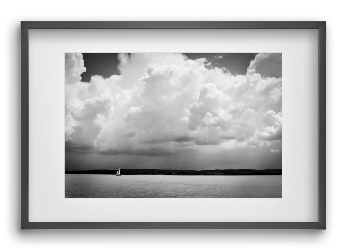 Lake Storm, 60x40 cm (45x30 cm), Fekete keret, paszpartuval