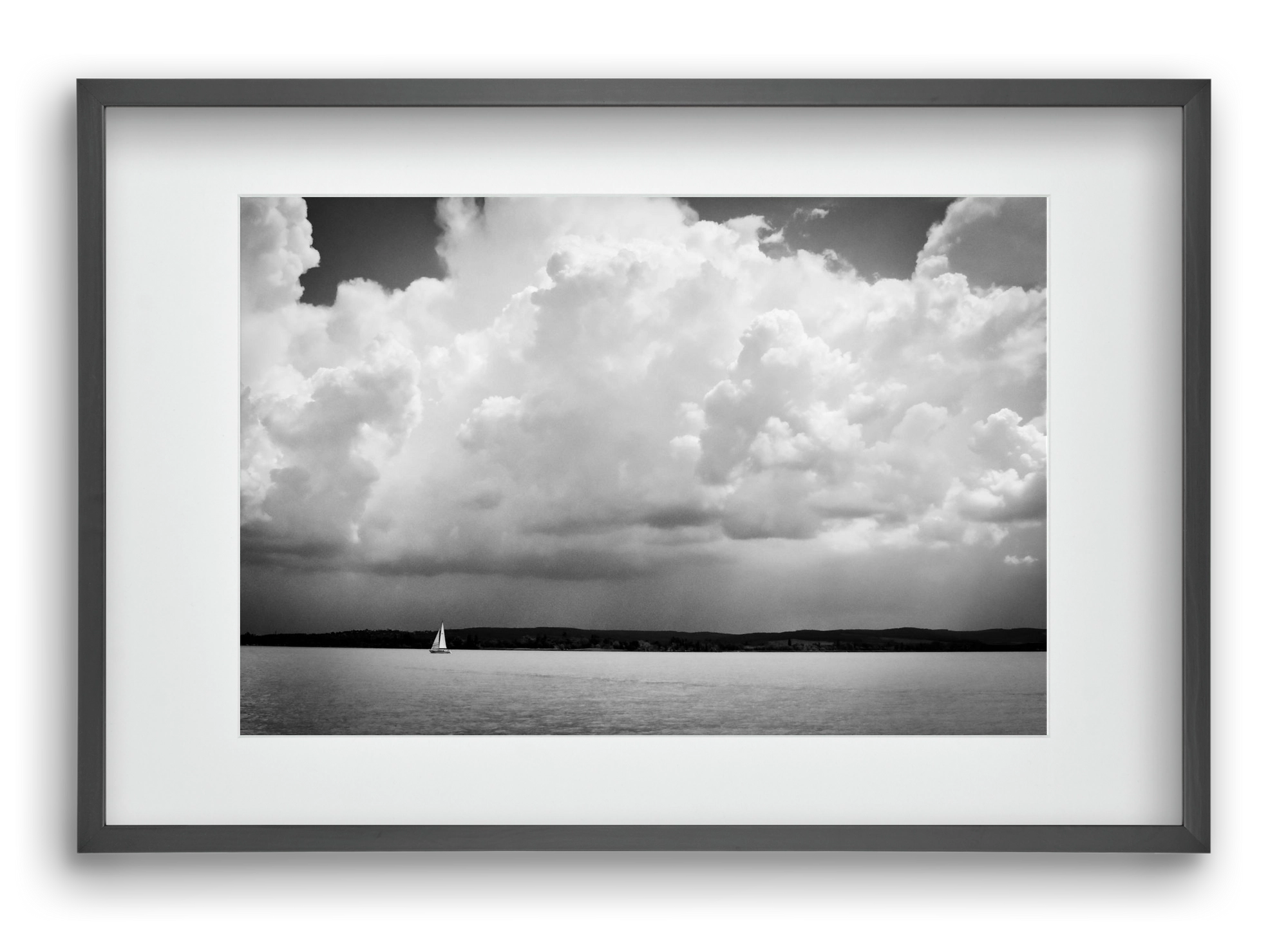 Lake Storm, 60x40 cm (45x30 cm), Fekete keret, paszpartuval
