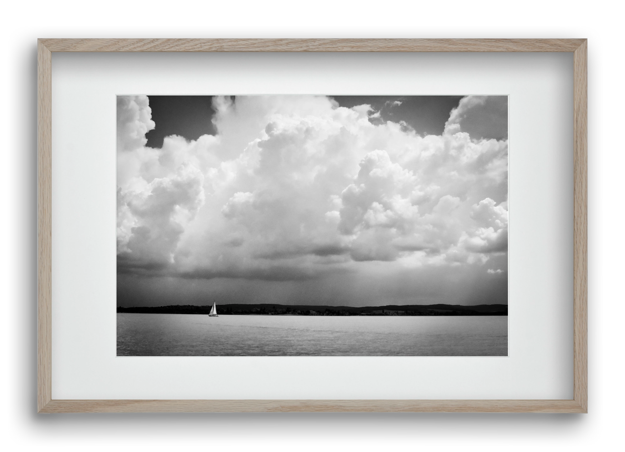 Lake Storm, 60x40 cm (45x30 cm), Tölgy keret, paszpartuval