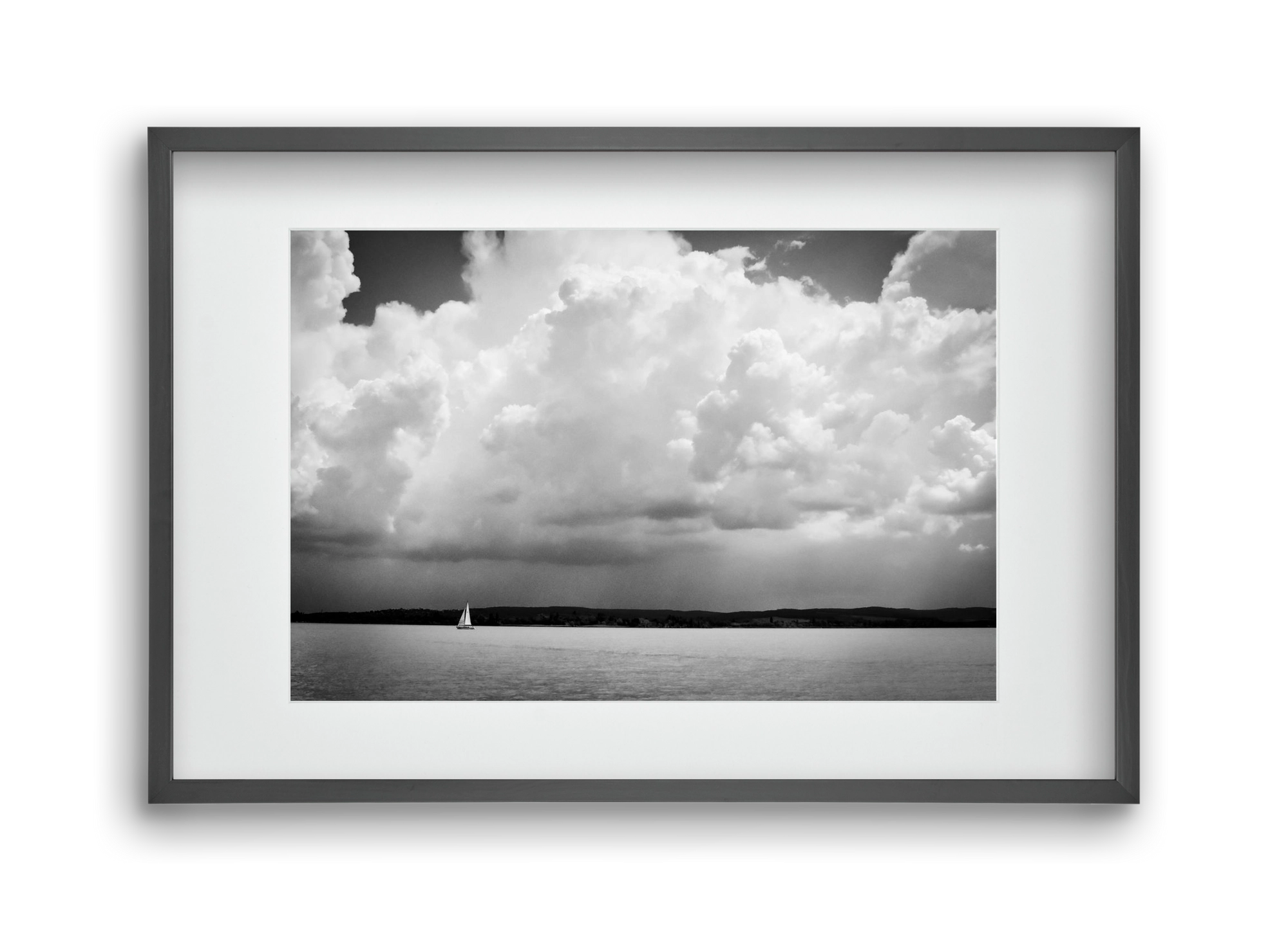 Lake Storm, 45x30 cm (30x20 cm), Fekete keret, paszpartuval