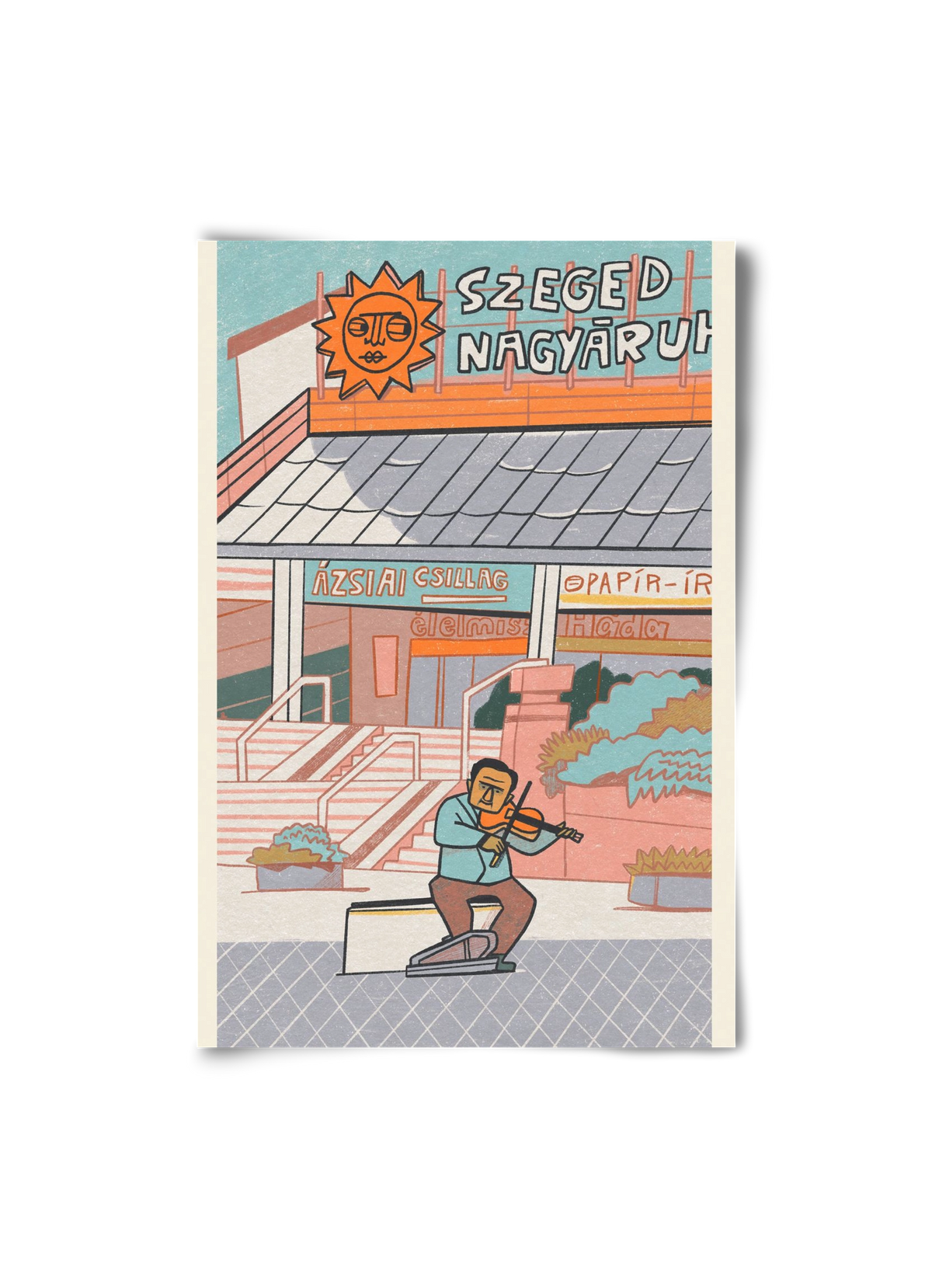 Szeged, 20x30 cm, Keret nélkül