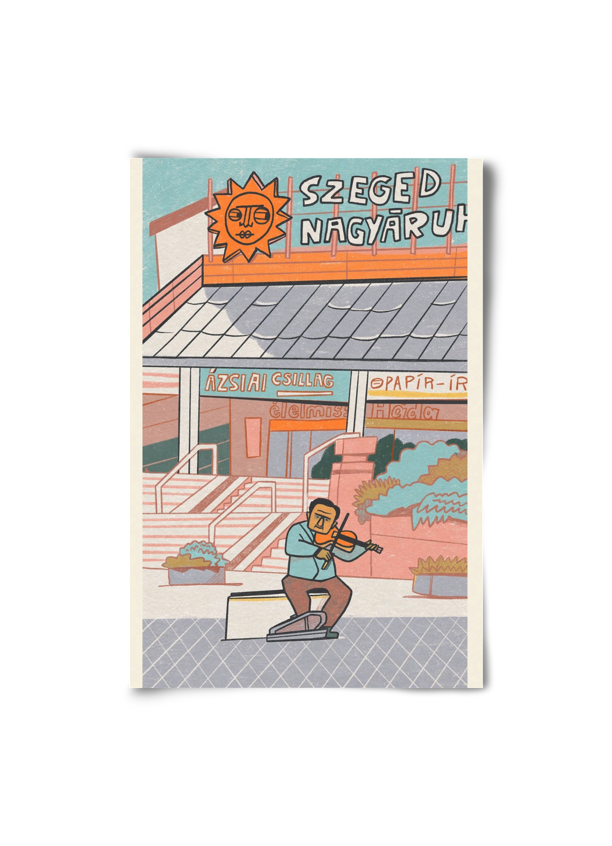 Szeged, 20x30 cm, Keret nélkül