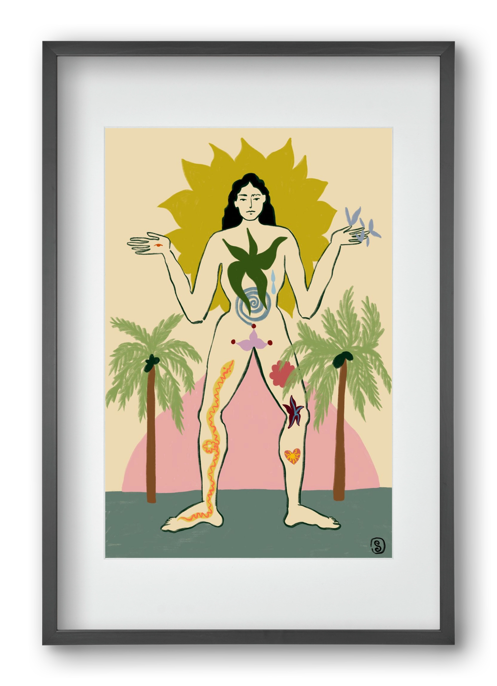 MOTHER, 40x60 cm (30x45 cm), Fekete keret, paszpartuval