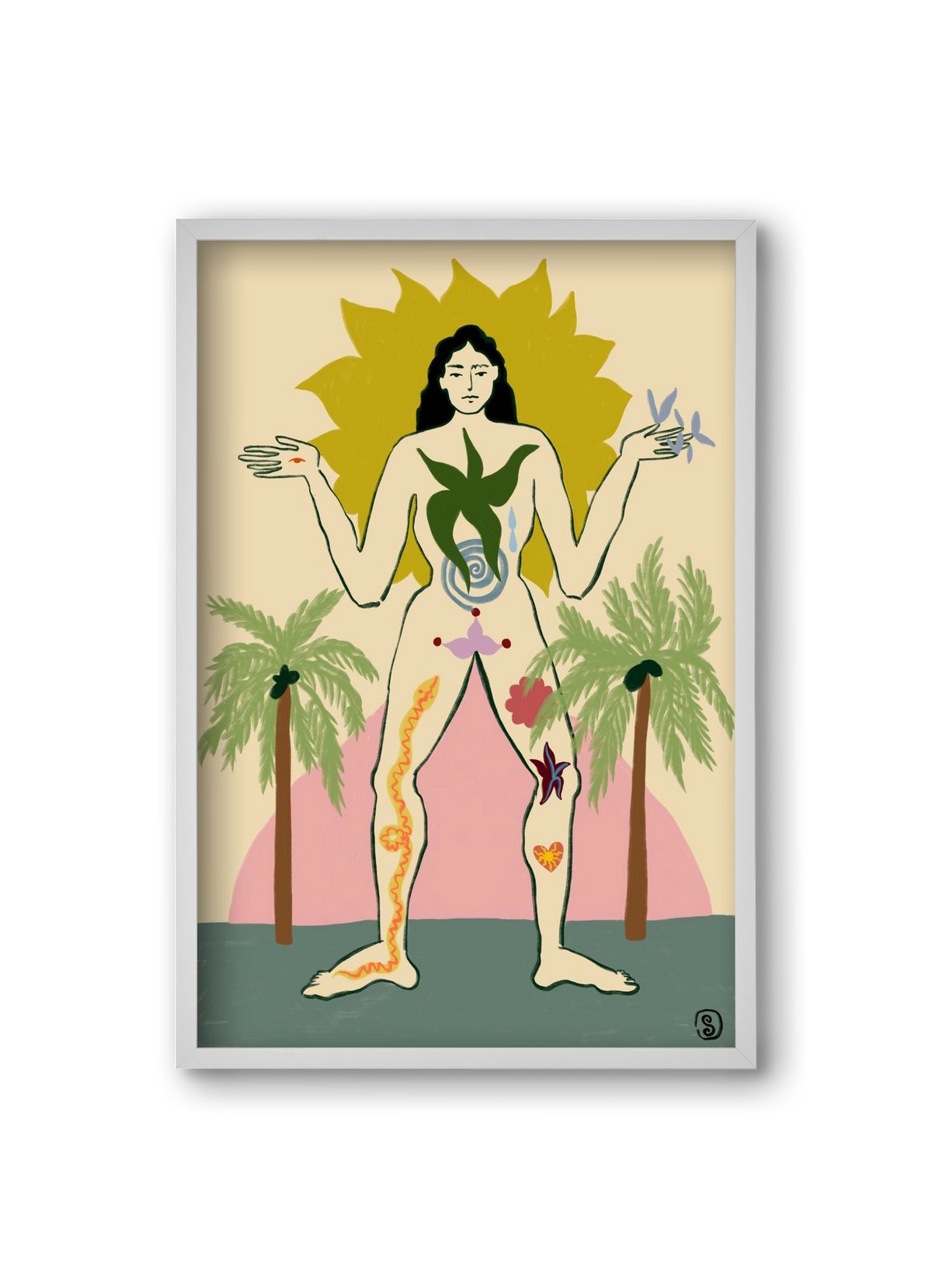 MOTHER, 20x30 cm (20x30 cm), Fehér keret