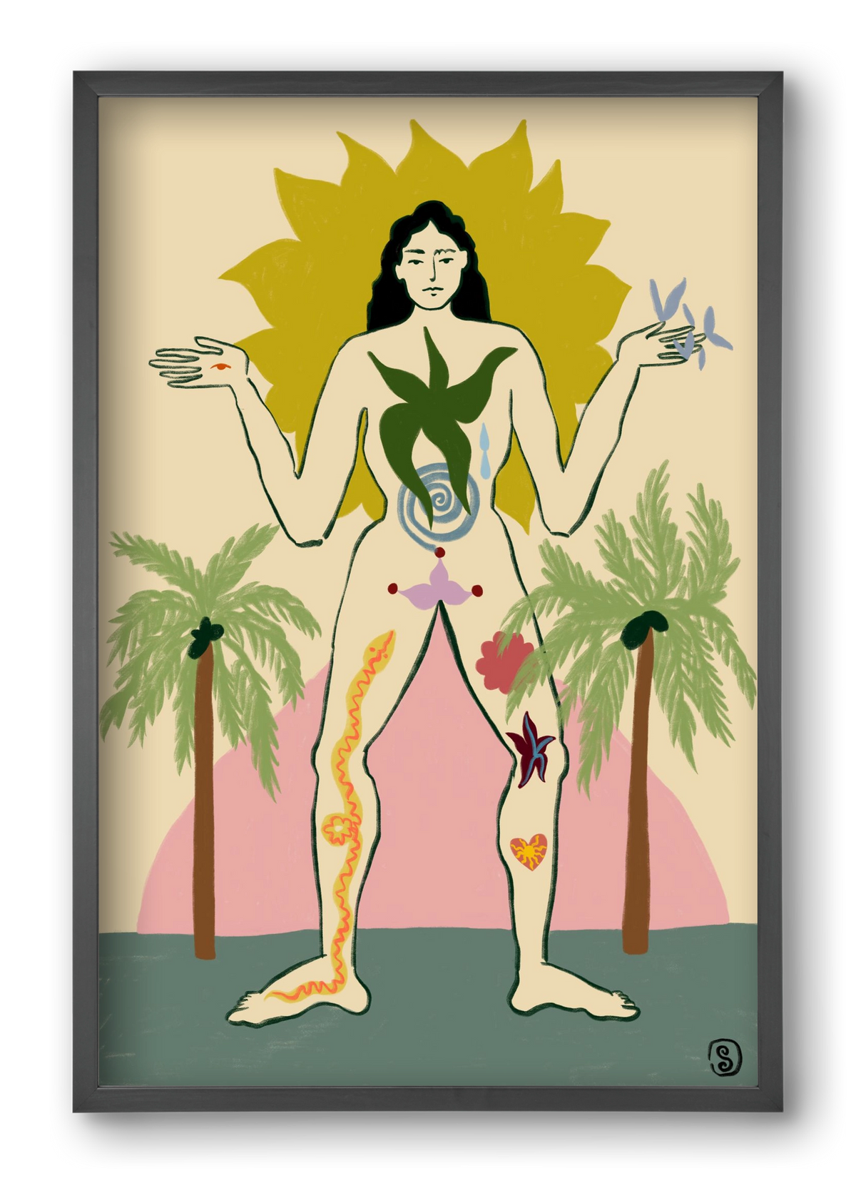 MOTHER, 40x60 cm (40x60 cm), Fekete keret