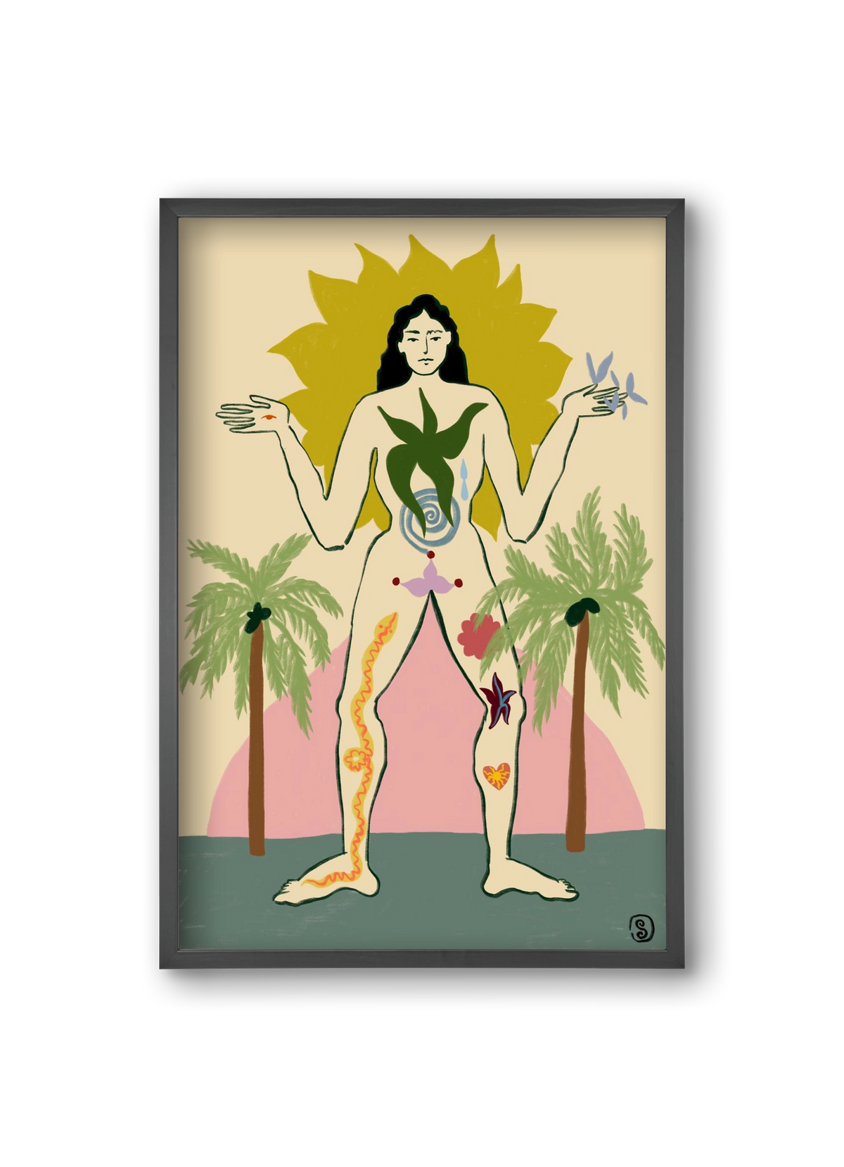 MOTHER, 20x30 cm (20x30 cm), Fekete keret