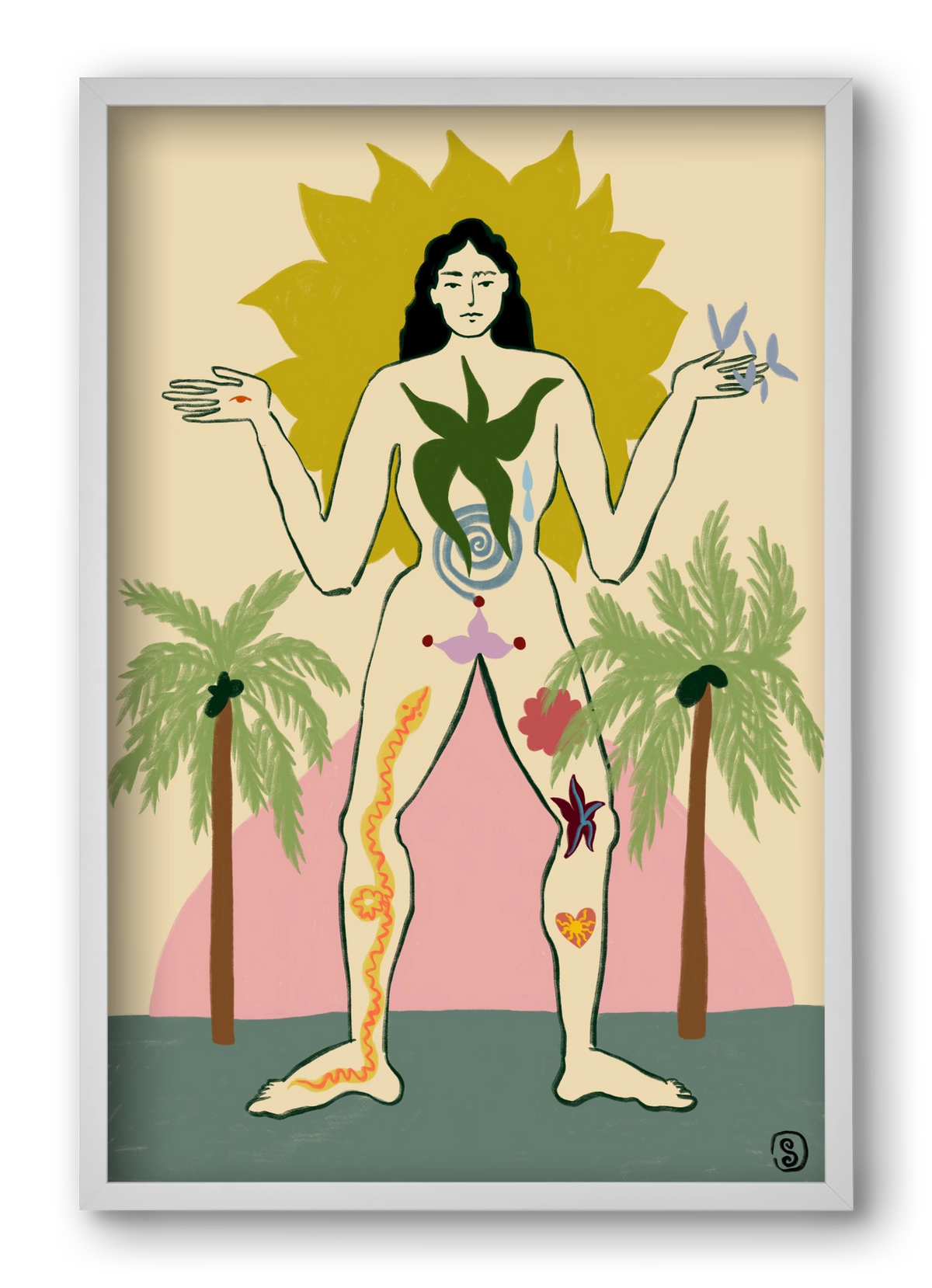 MOTHER, 40x60 cm (40x60 cm), Fehér keret