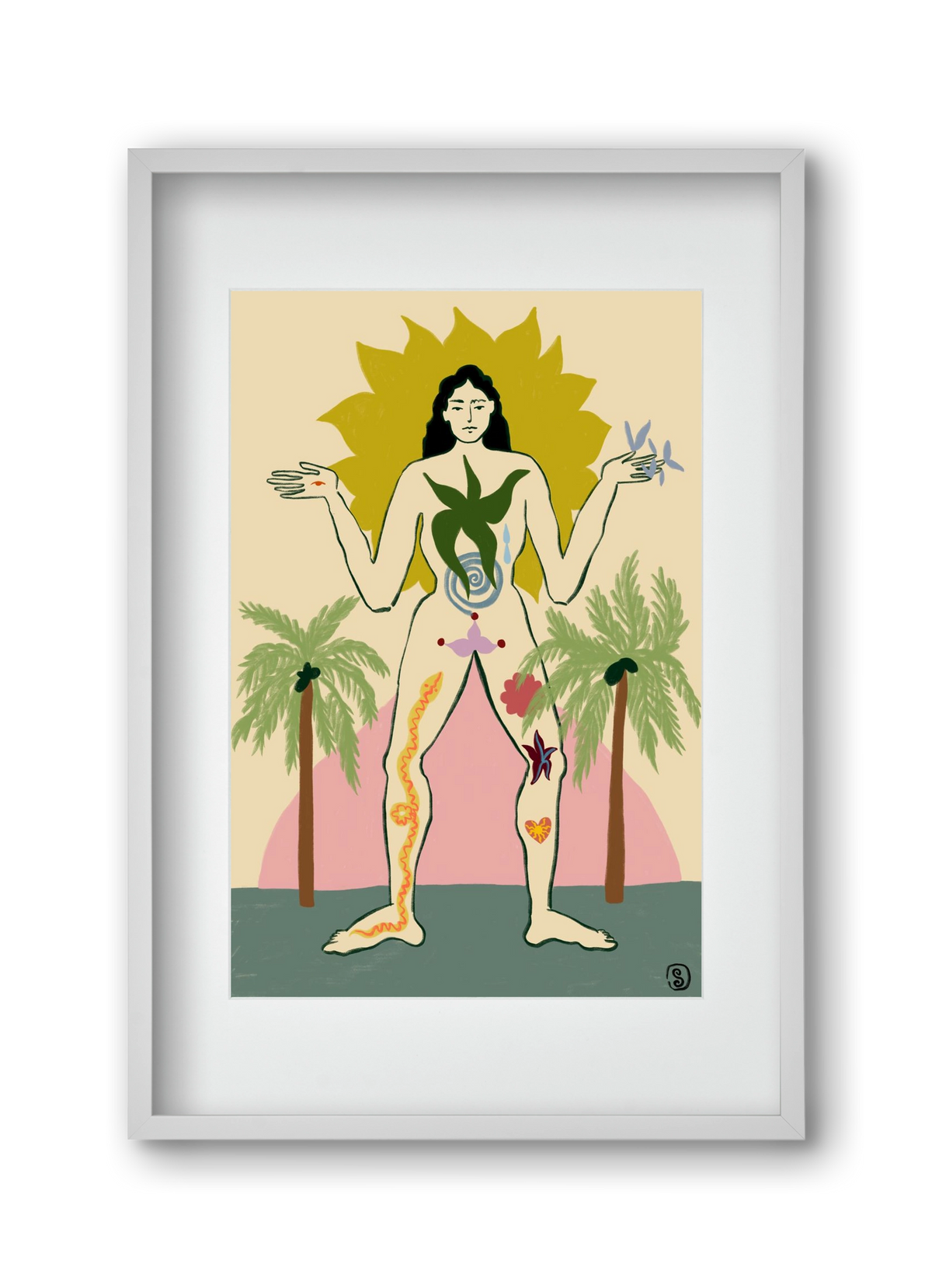 MOTHER, 30x45 cm (20x30 cm), Fehér keret, paszpartuval