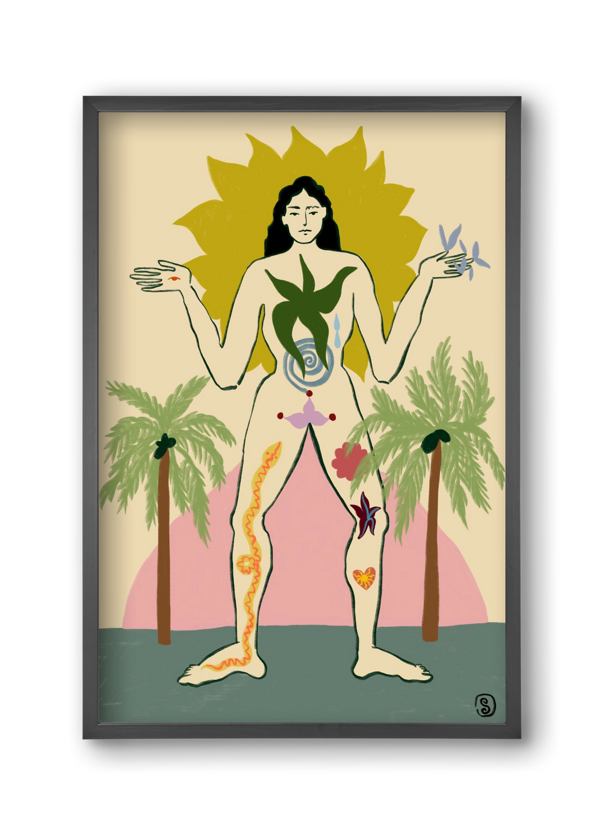 MOTHER, 30x45 cm (30x45 cm), Fekete keret