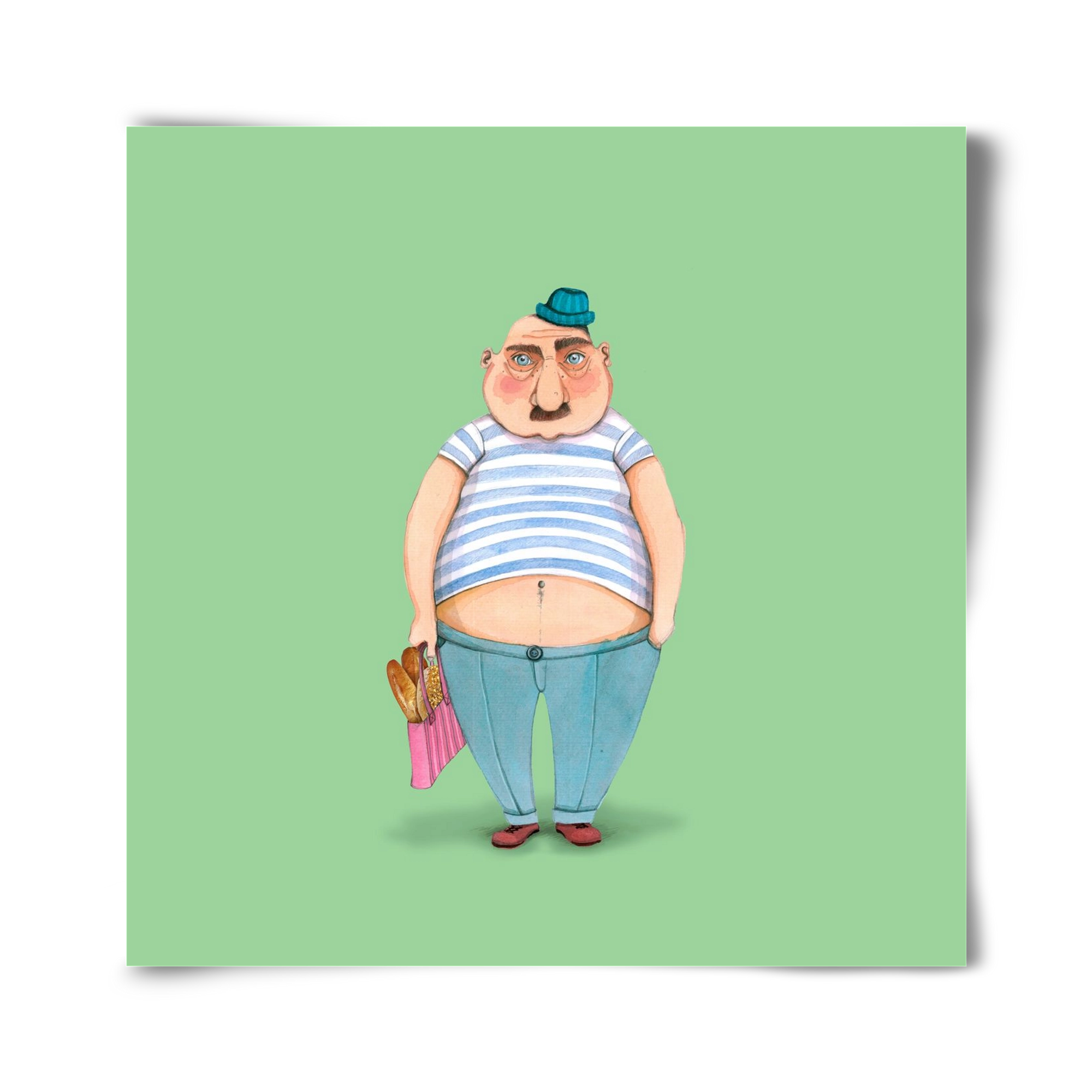 JAQUE LOUIS, 40x40 cm, Keret nélkül