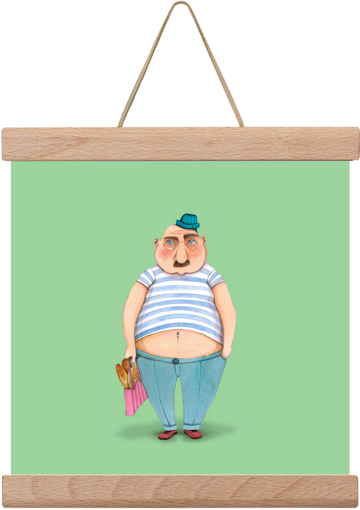 JAQUE LOUIS, 20x20 cm (20x20 cm), Tölgy akasztó