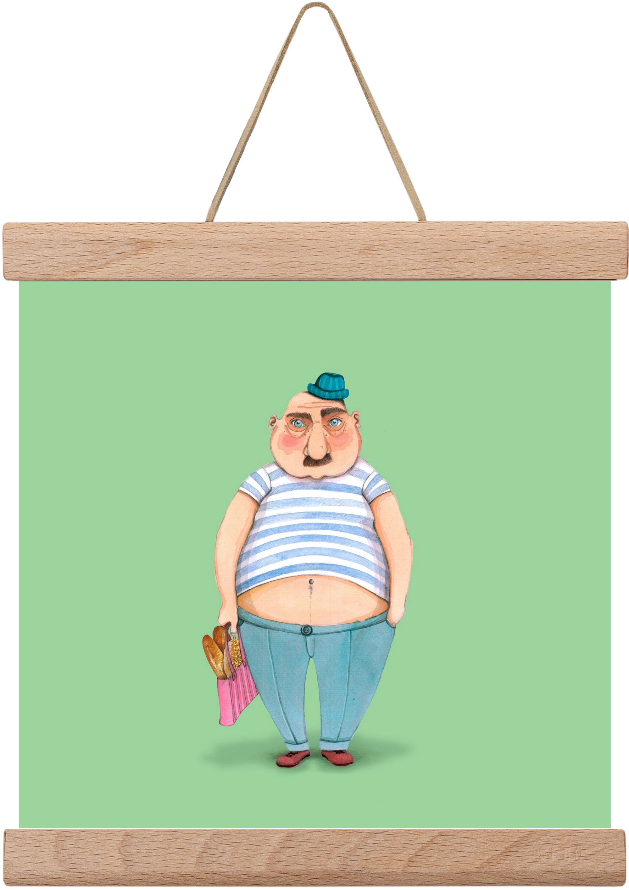 JAQUE LOUIS, 20x20 cm (20x20 cm), Tölgy akasztó