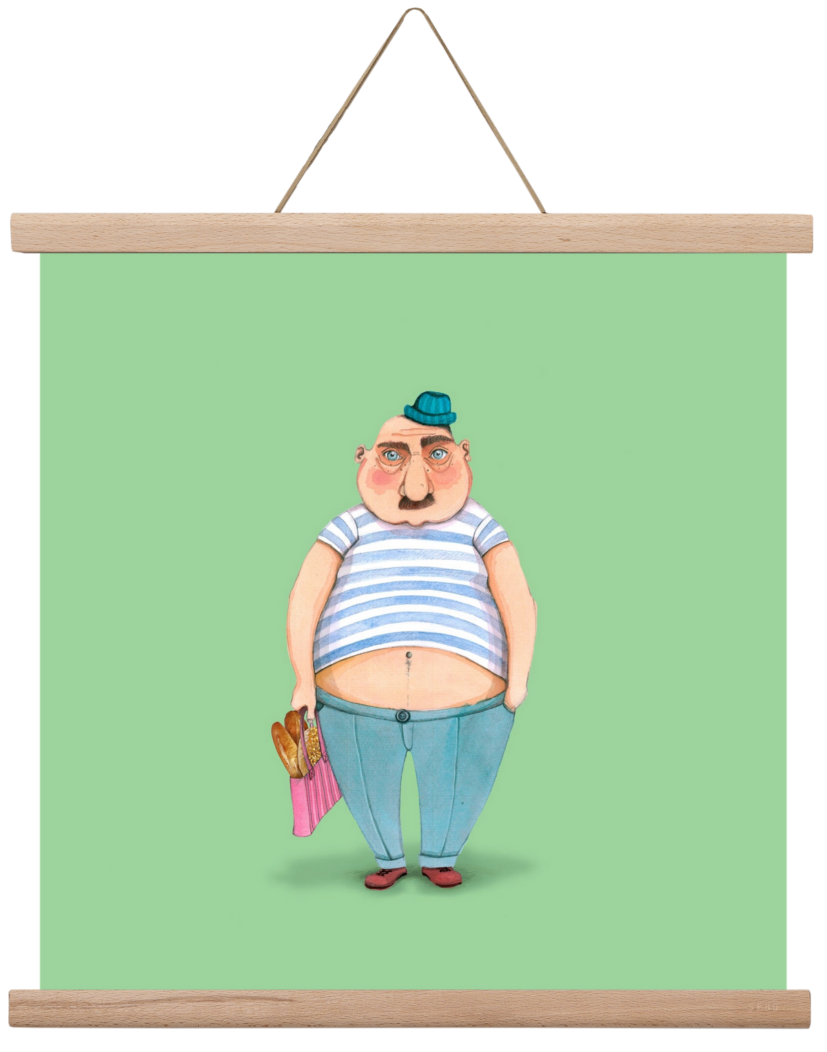 JAQUE LOUIS, 40x40 cm (40x40 cm), Tölgy akasztó