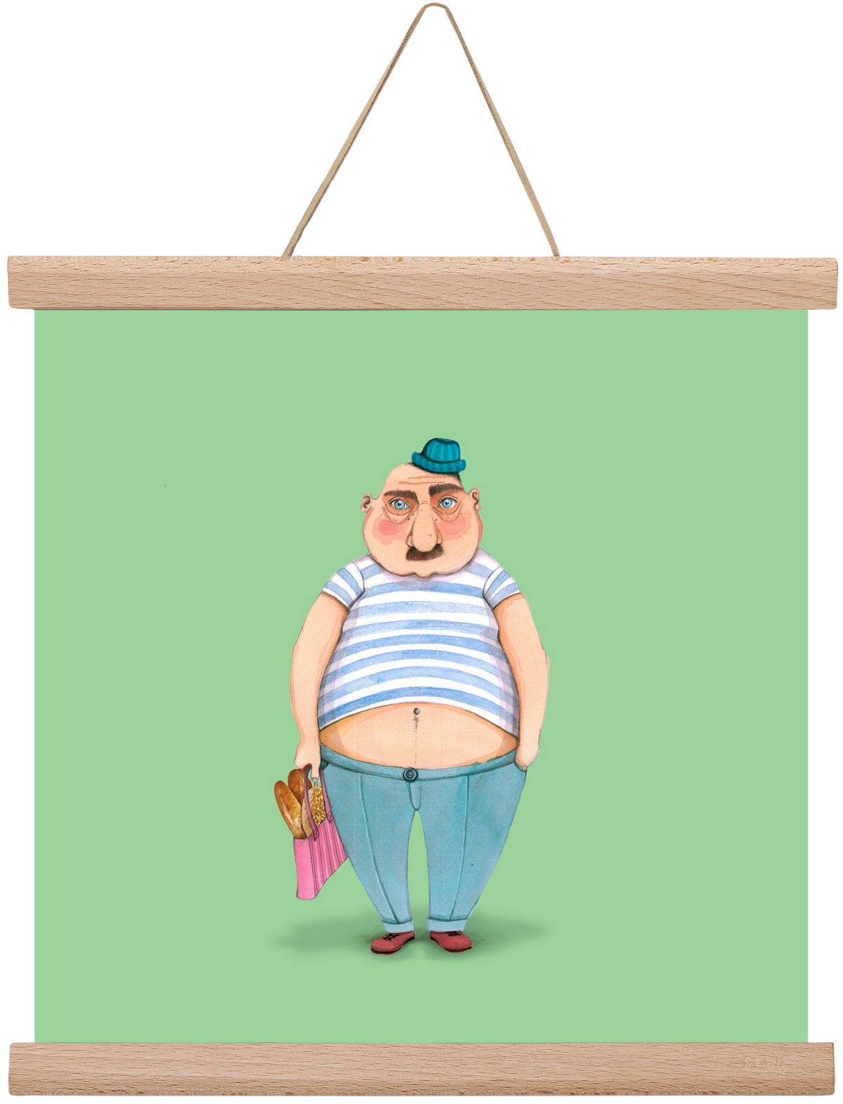 JAQUE LOUIS, 30x30 cm (30x30 cm), Tölgy akasztó