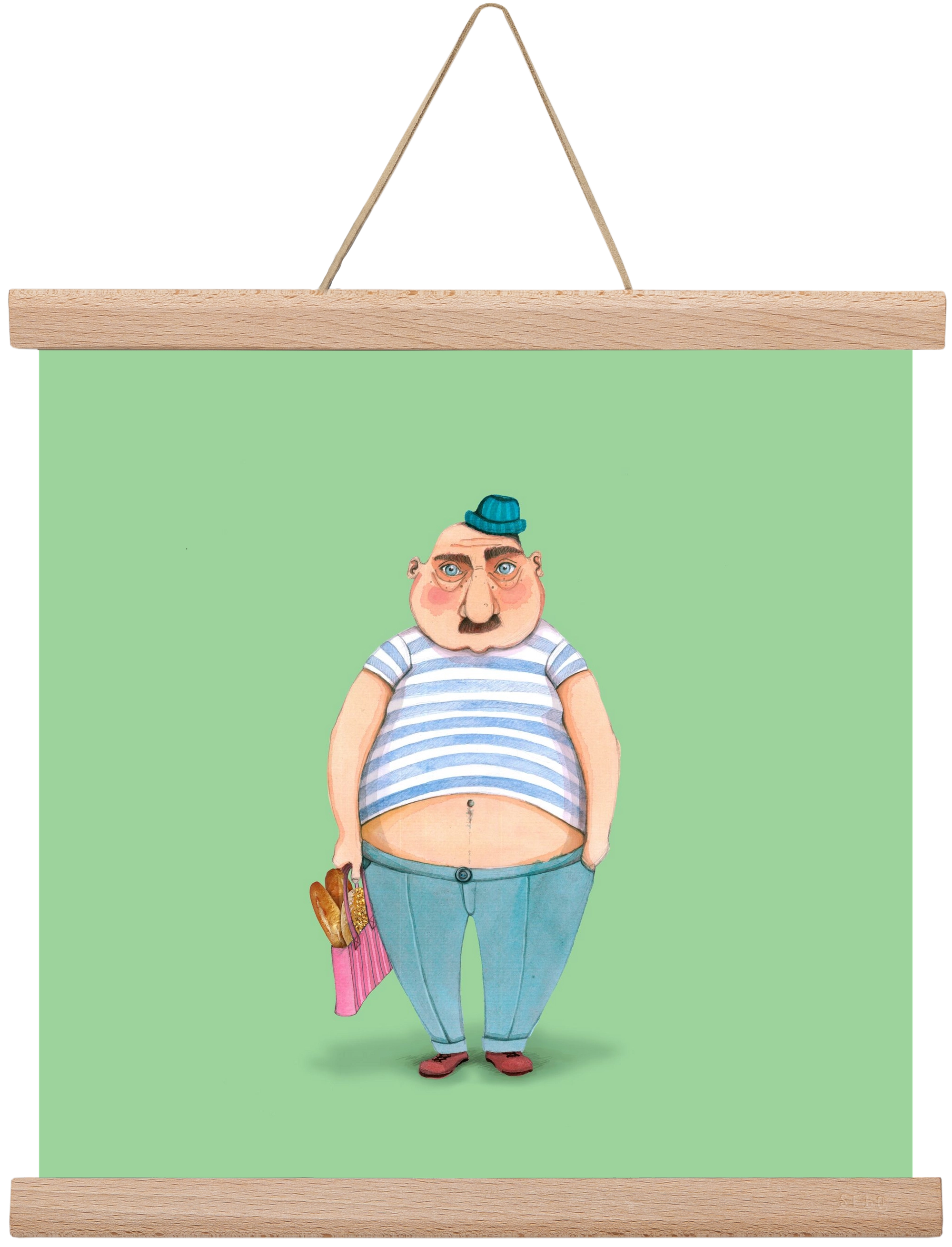 JAQUE LOUIS, 30x30 cm (30x30 cm), Tölgy akasztó