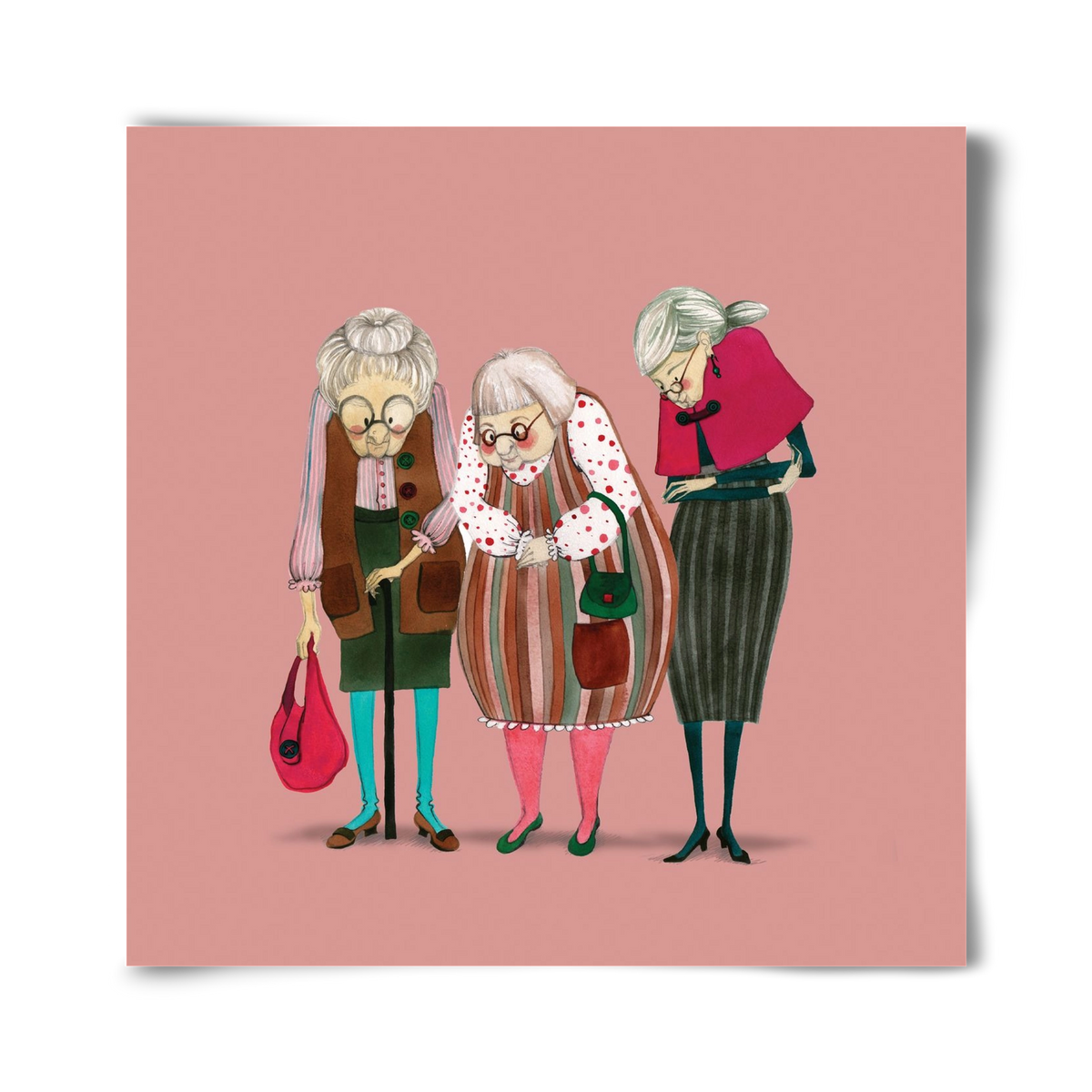 OLD LADIES, 40x40 cm, Keret nélkül