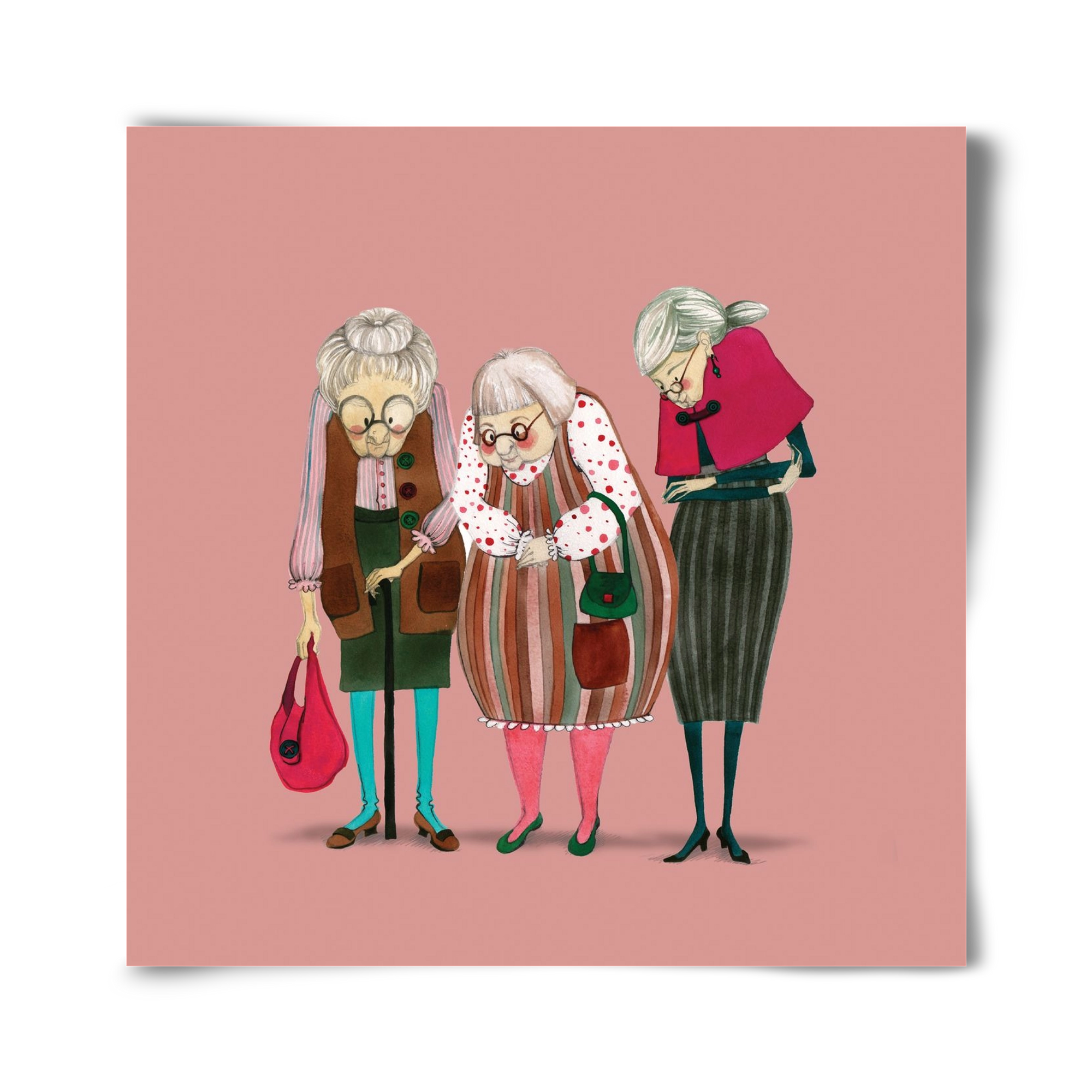OLD LADIES, 40x40 cm, Keret nélkül