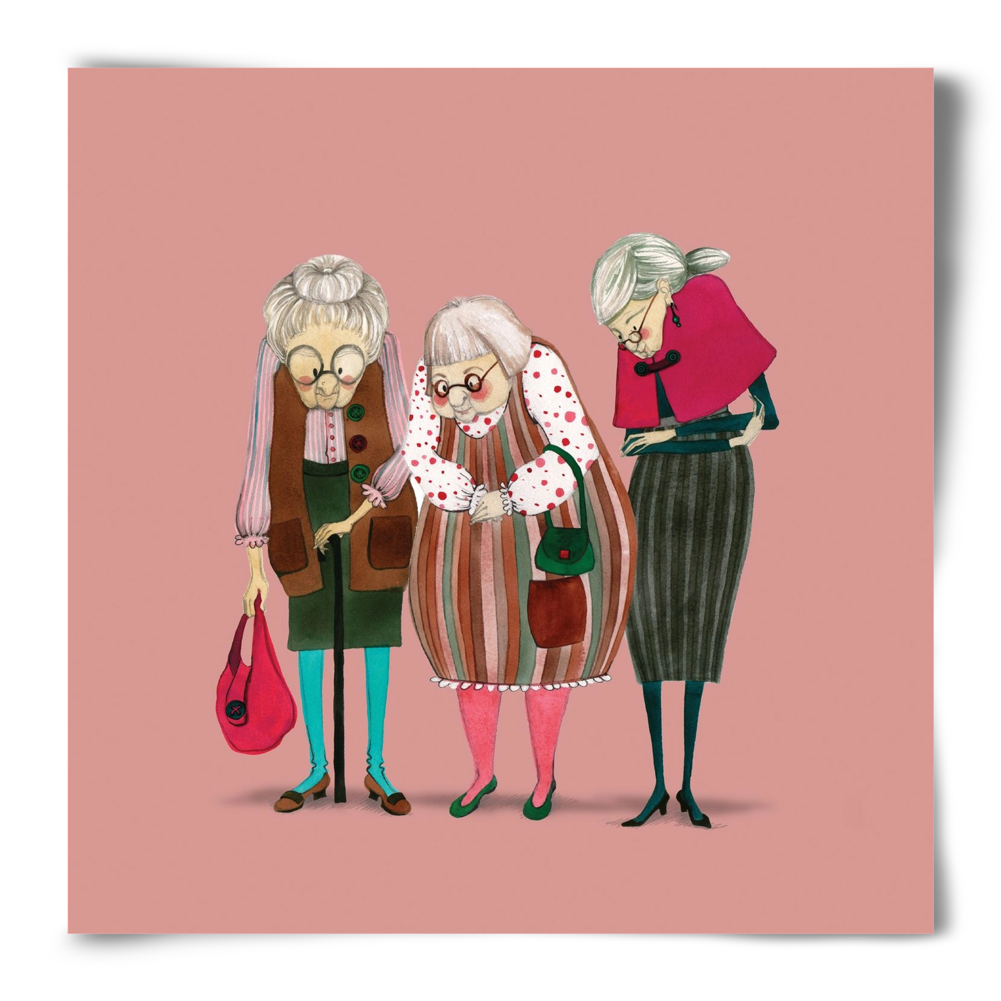 OLD LADIES, 50x50 cm, Keret nélkül