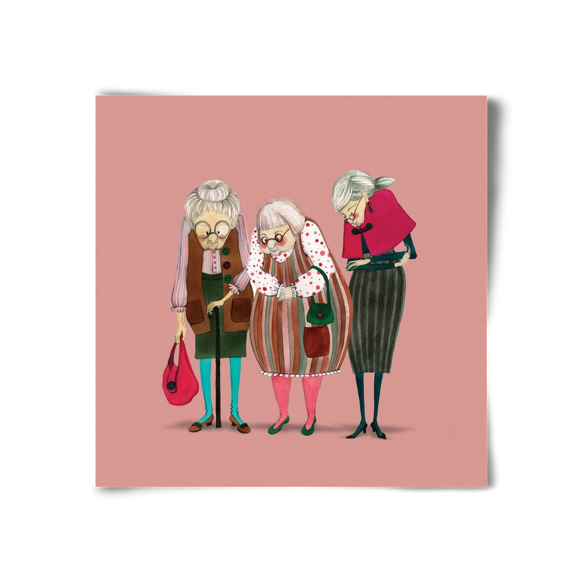OLD LADIES, 30x30 cm, Keret nélkül