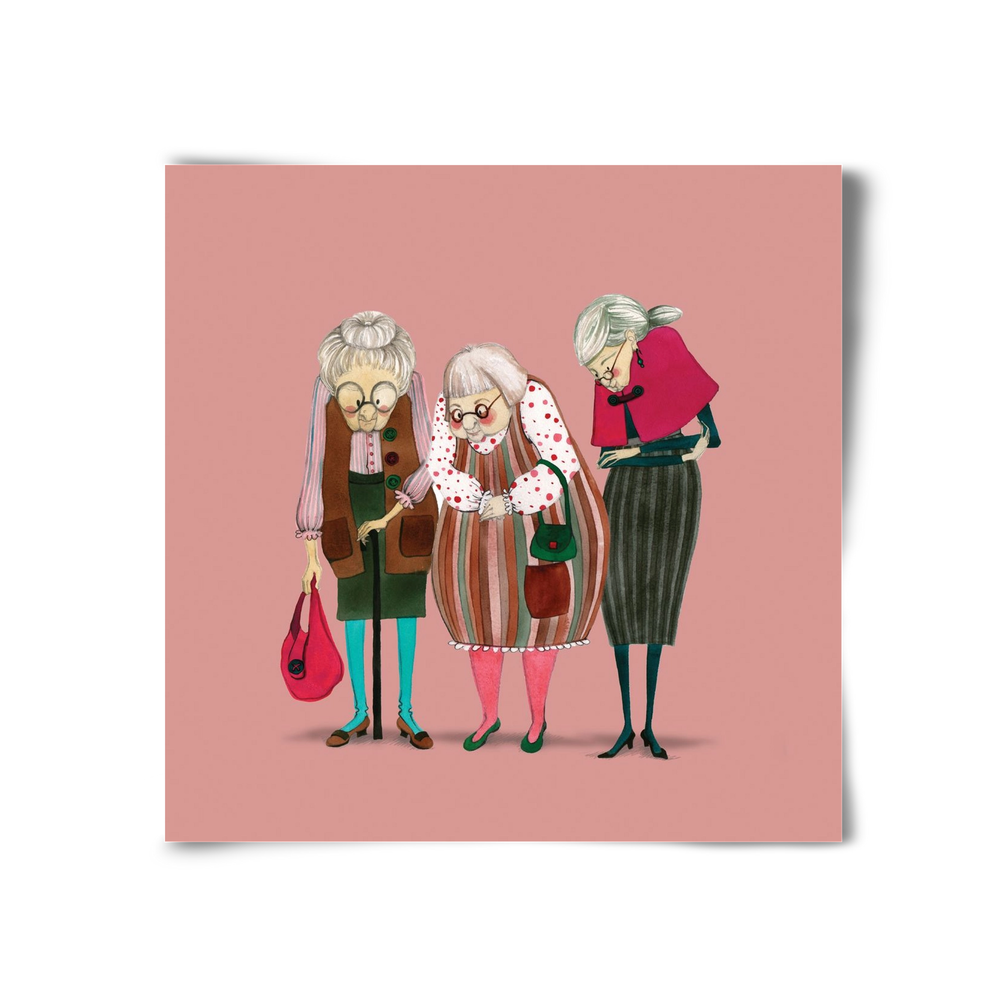OLD LADIES, 30x30 cm, Keret nélkül
