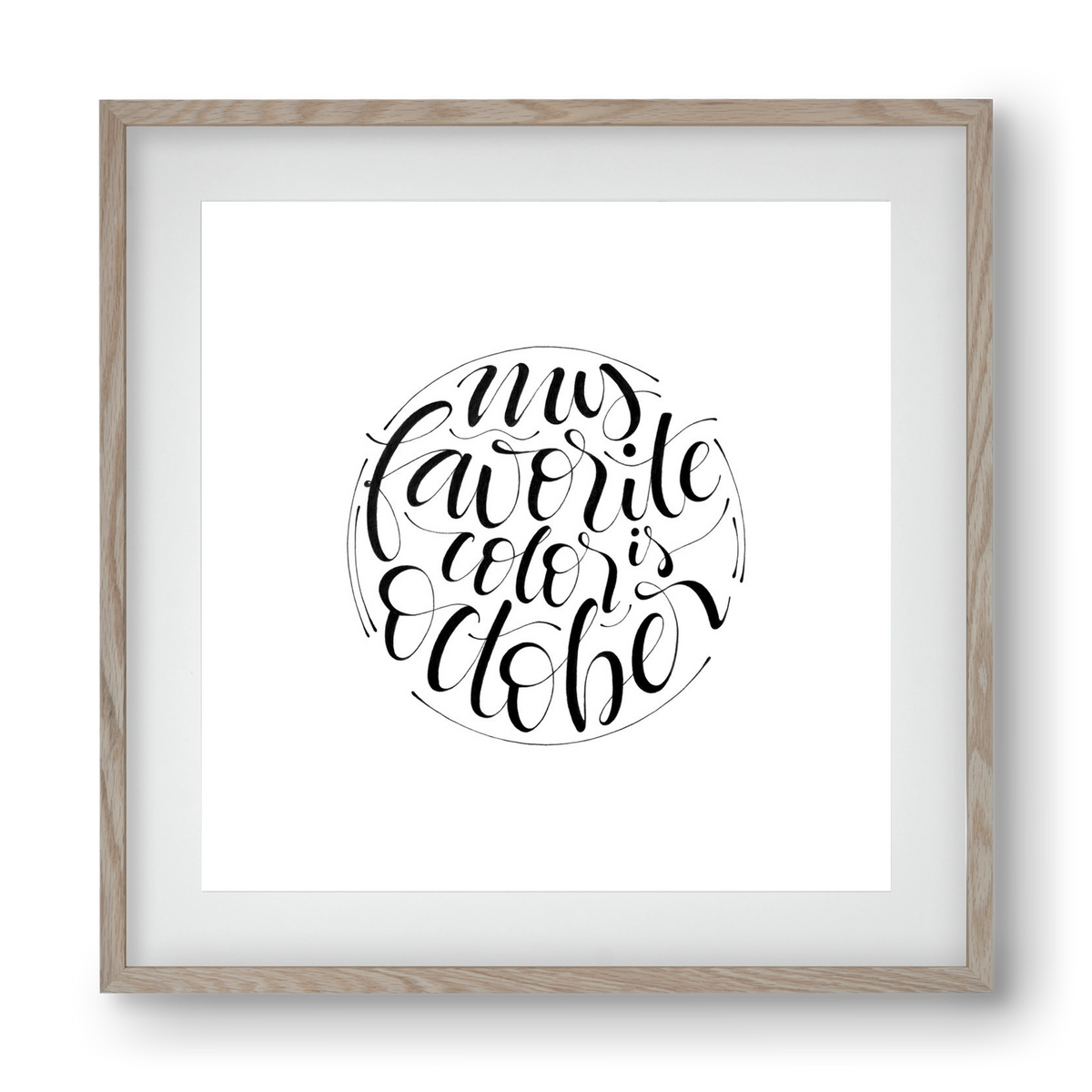 My favorite color is October, 40x40 cm (30x30 cm), Tölgy keret, paszpartuval