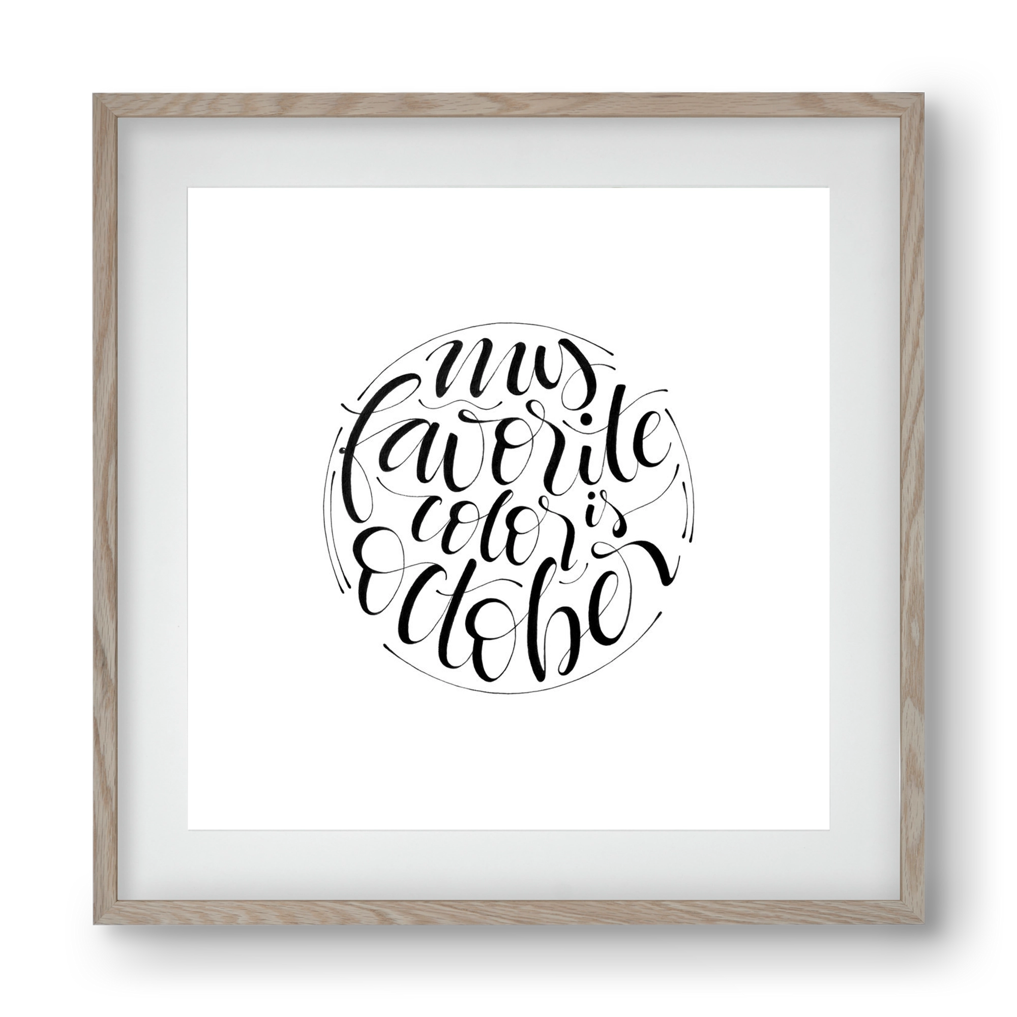 My favorite color is October, 40x40 cm (30x30 cm), Tölgy keret, paszpartuval