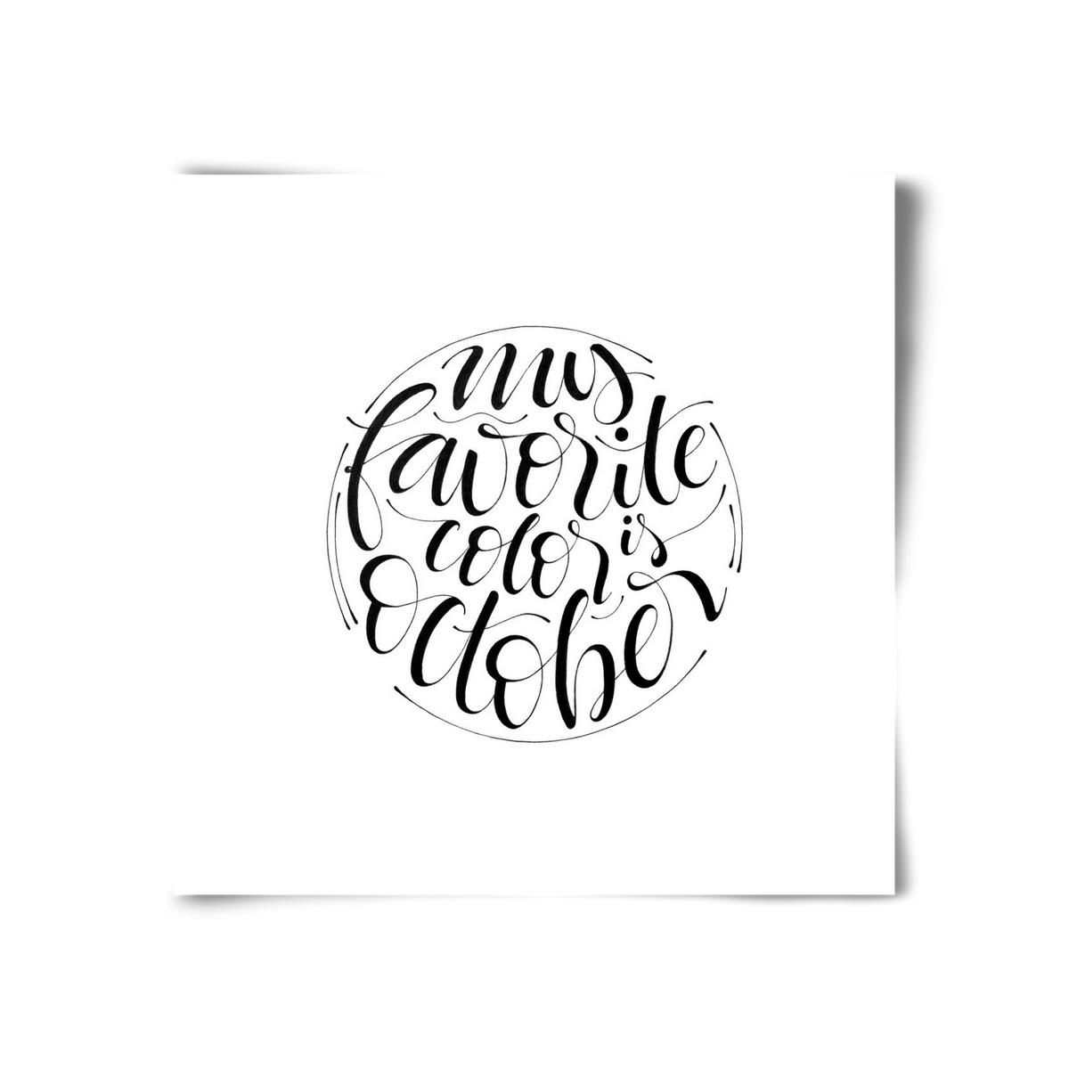 My favorite color is October, 30x30 cm, Keret nélkül