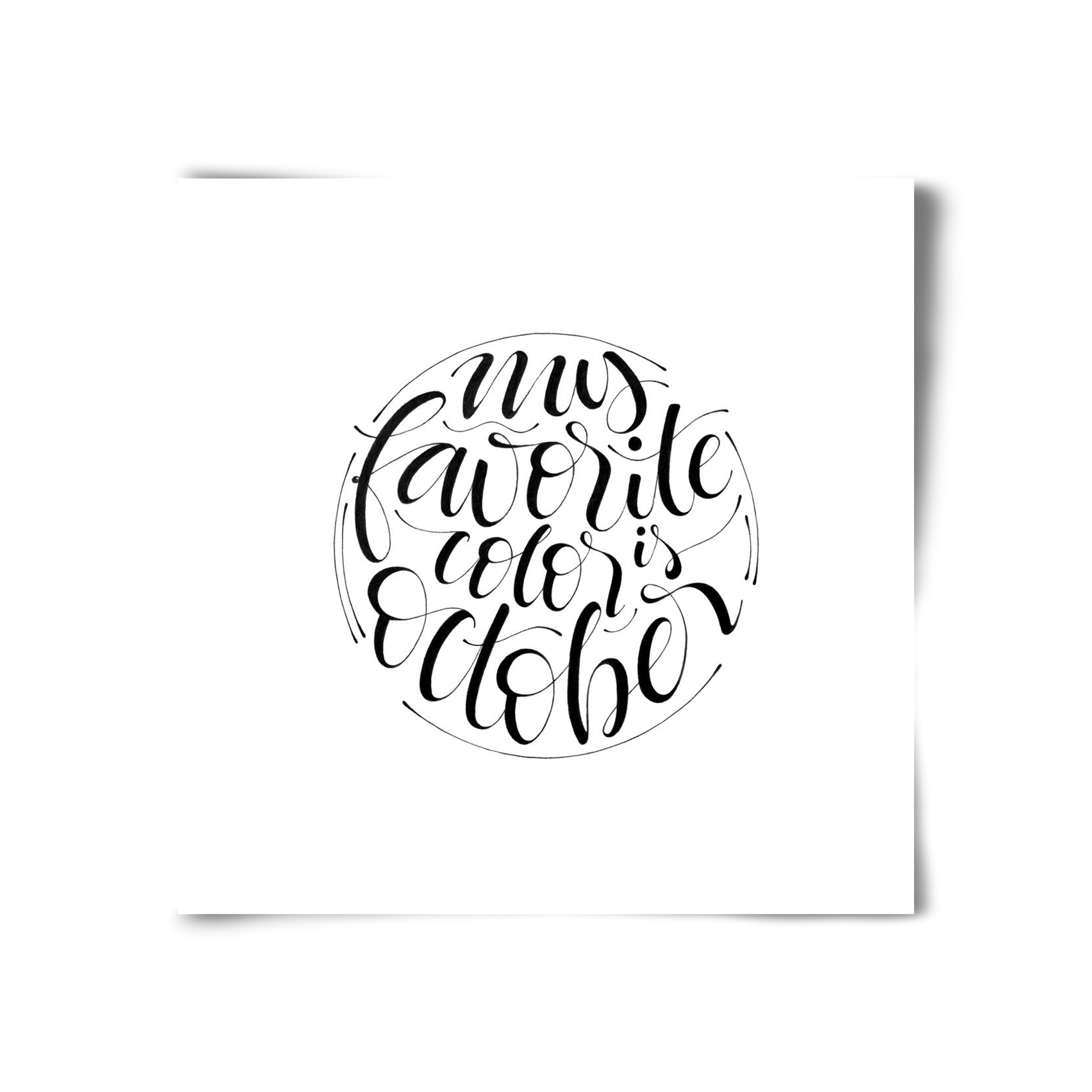 My favorite color is October, 30x30 cm, Keret nélkül