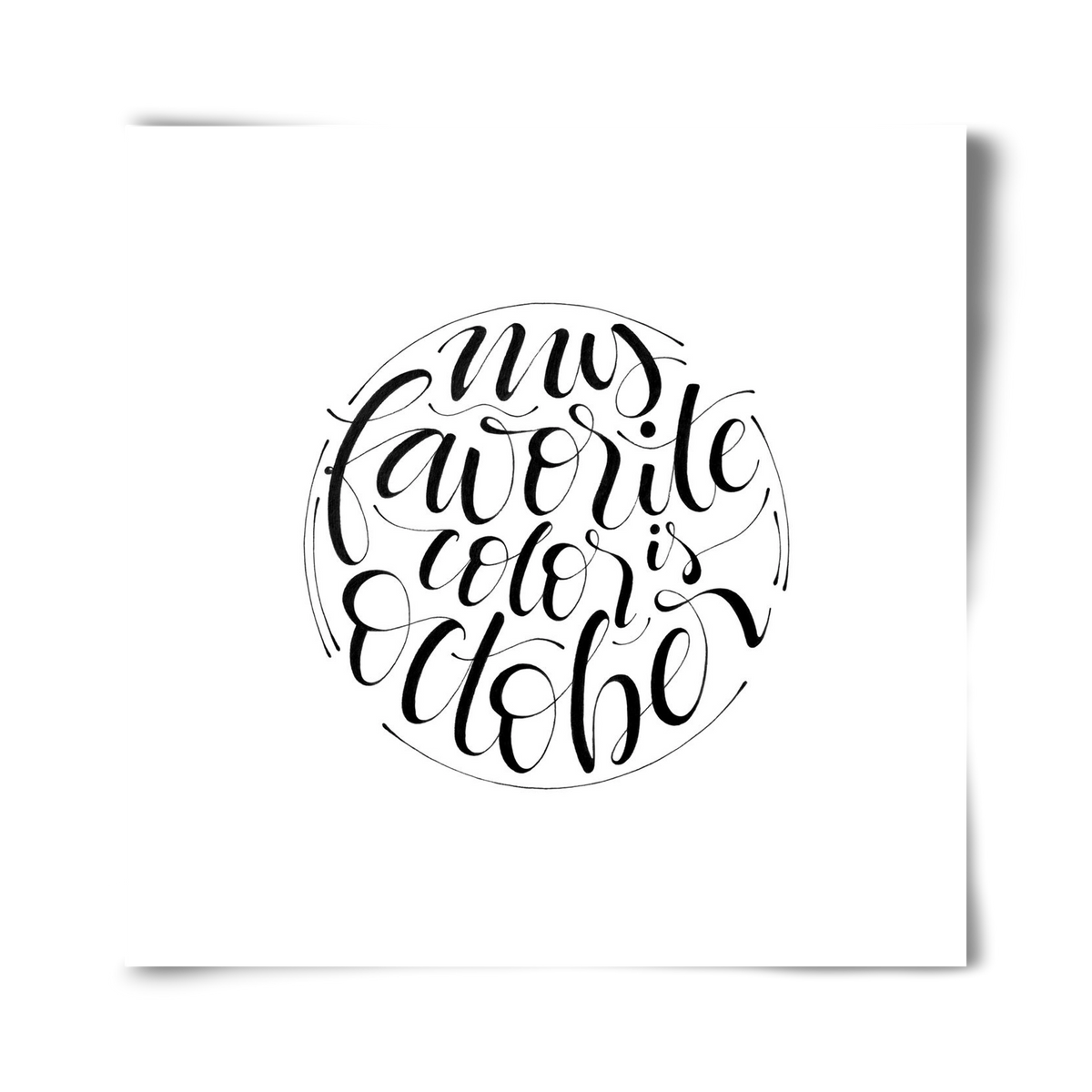 My favorite color is October, 40x40 cm, Keret nélkül