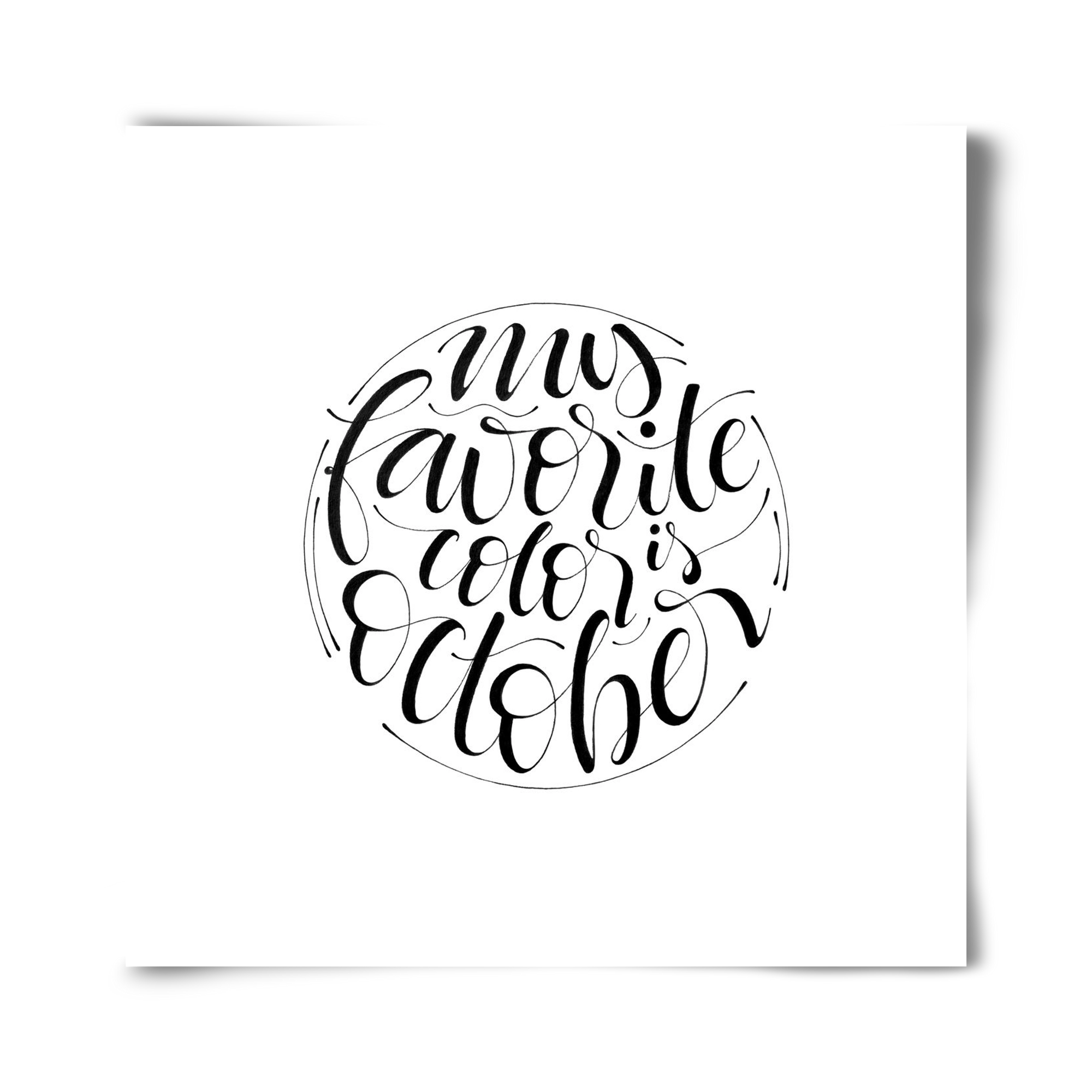 My favorite color is October, 40x40 cm, Keret nélkül