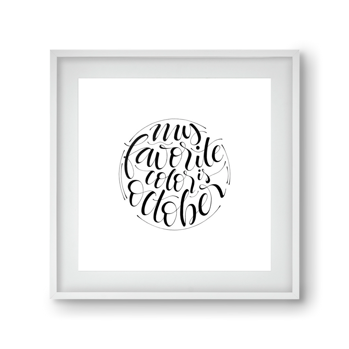 My favorite color is October, 30x30 cm (20x20 cm), Fehér keret, paszpartuval
