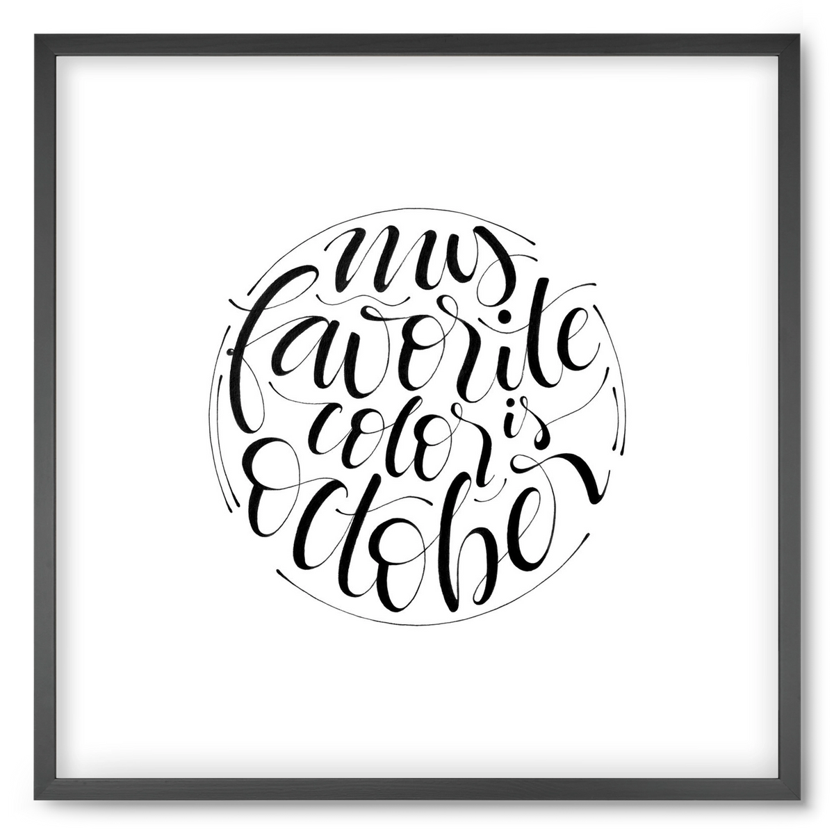 My favorite color is October, 50x50 cm (50x50 cm), Fekete keret