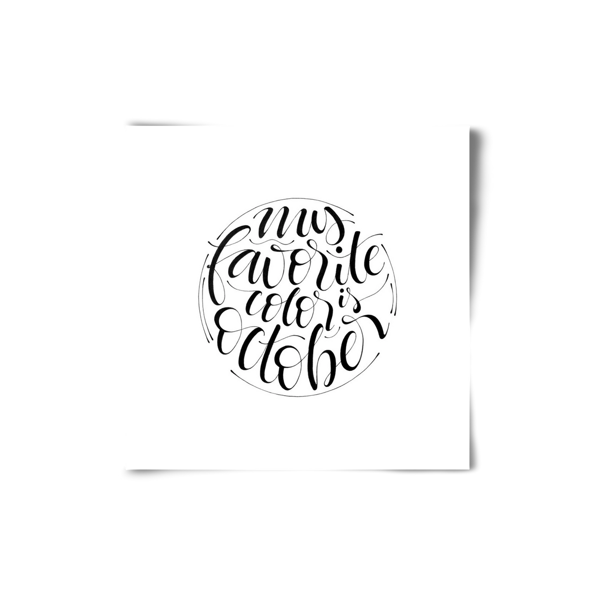 My favorite color is October, 20x20 cm, Keret nélkül