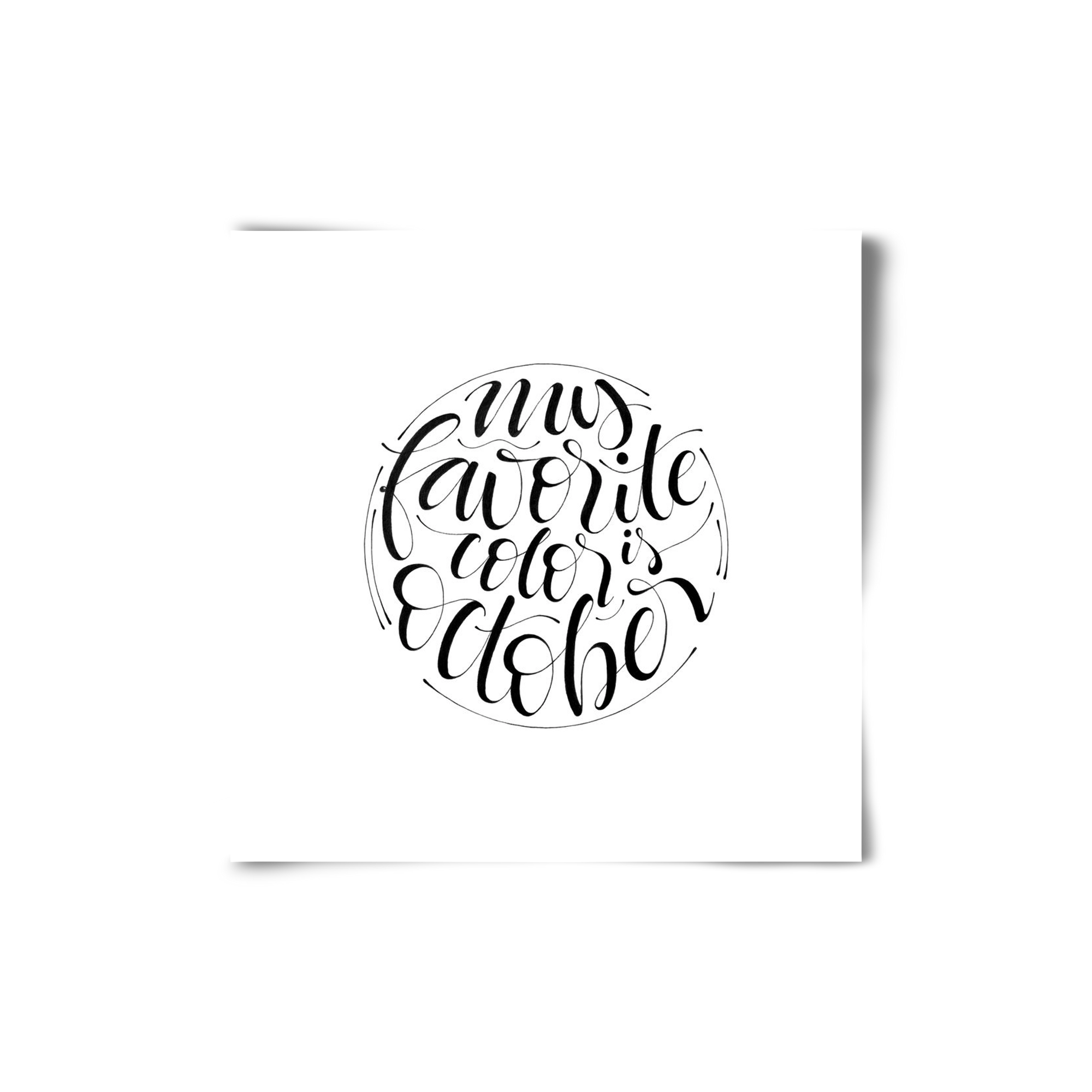 My favorite color is October, 20x20 cm, Keret nélkül