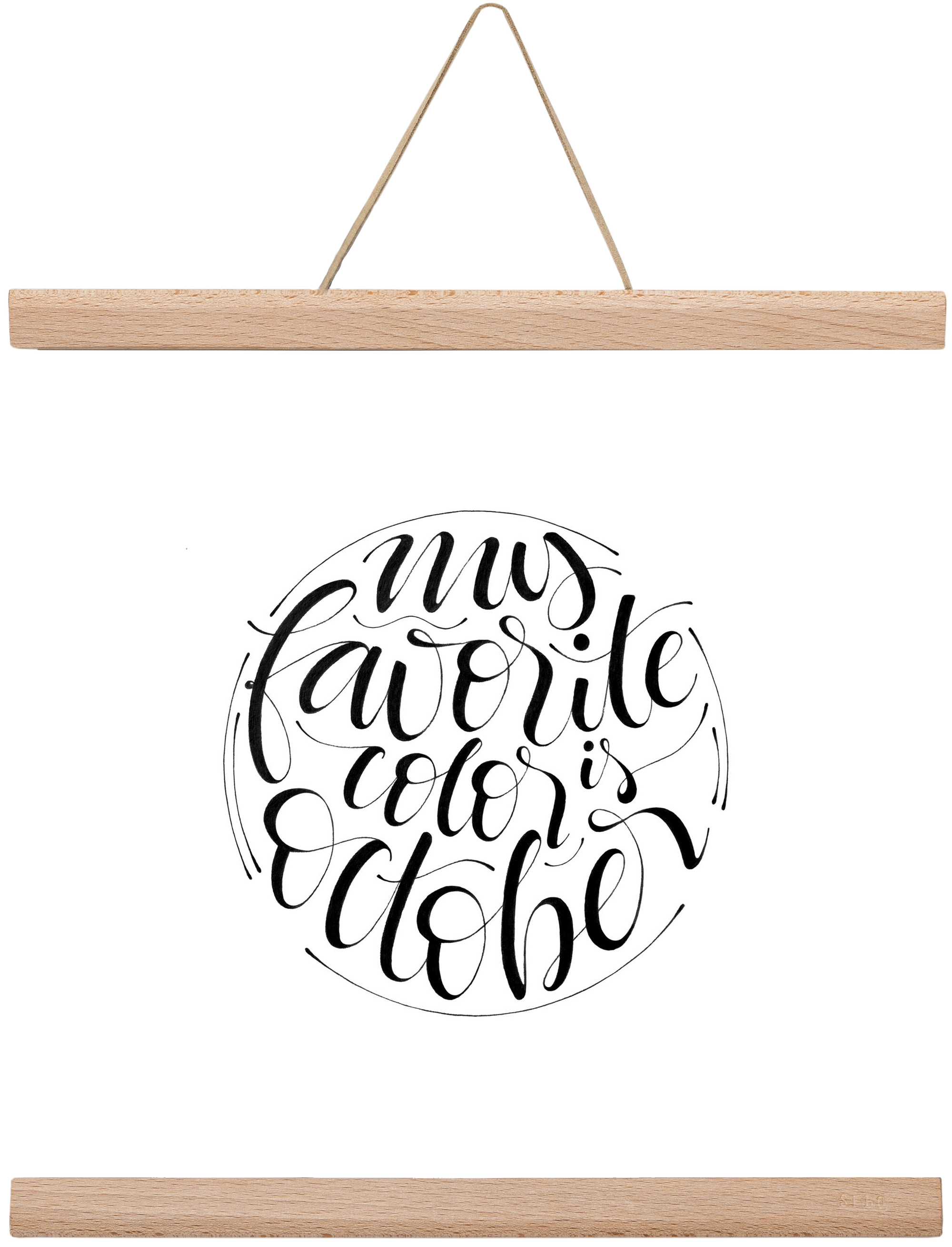 My favorite color is October, 30x30 cm (30x30 cm), Tölgy akasztó