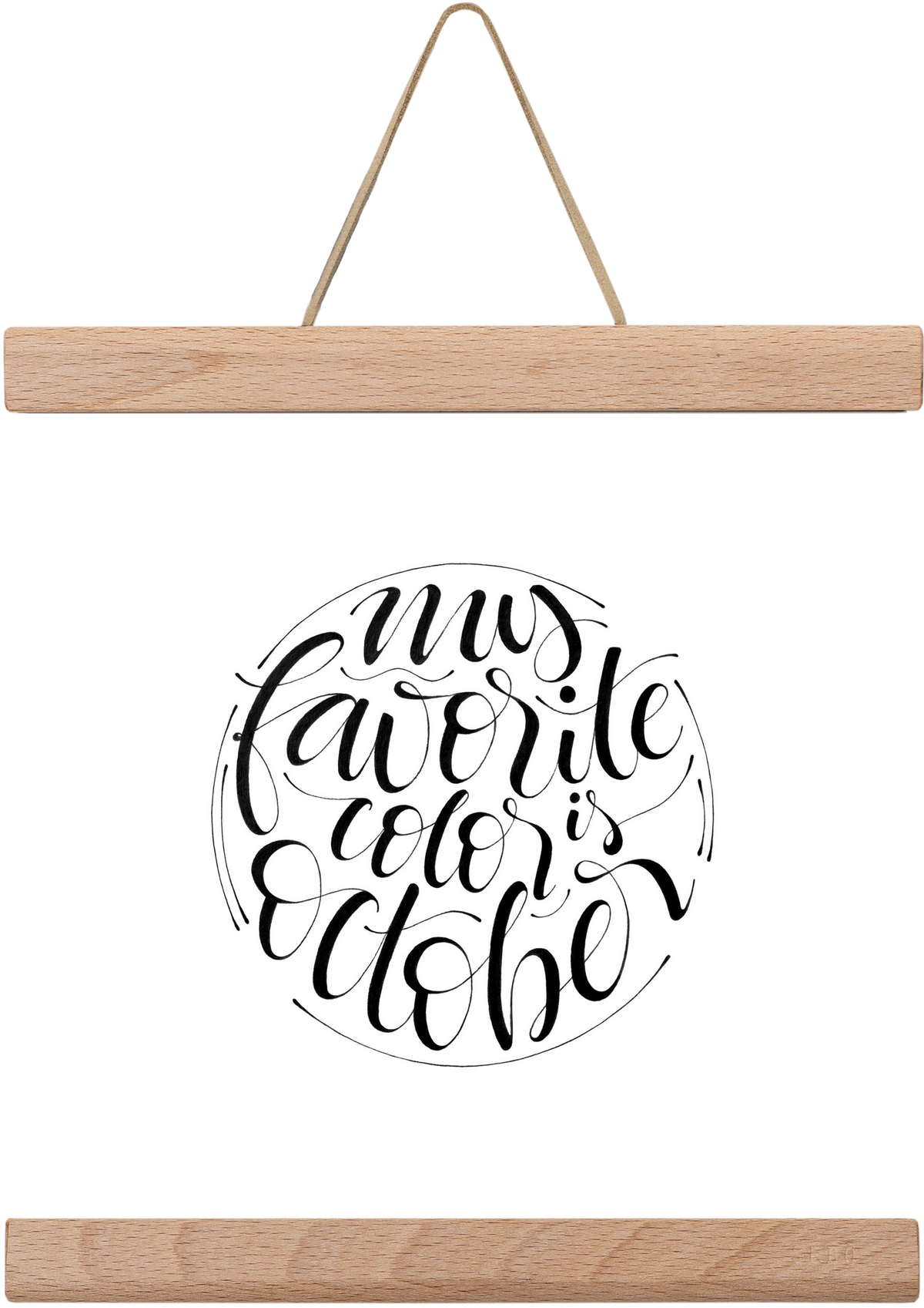 My favorite color is October, 20x20 cm (20x20 cm), Tölgy akasztó