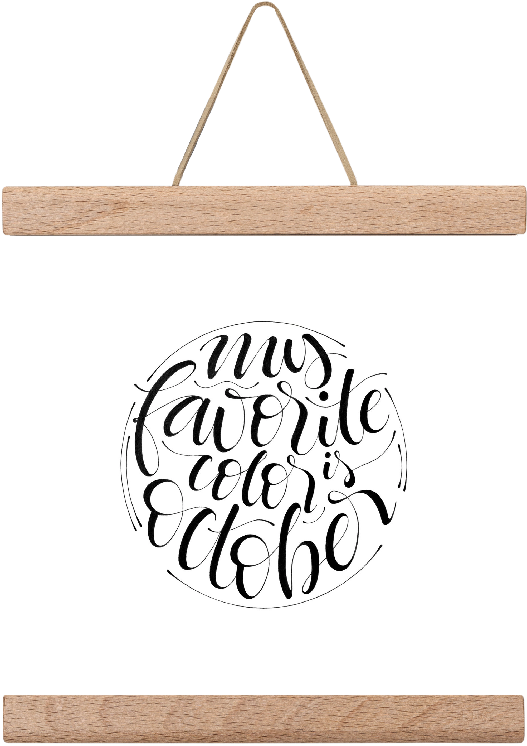 My favorite color is October, 20x20 cm (20x20 cm), Tölgy akasztó