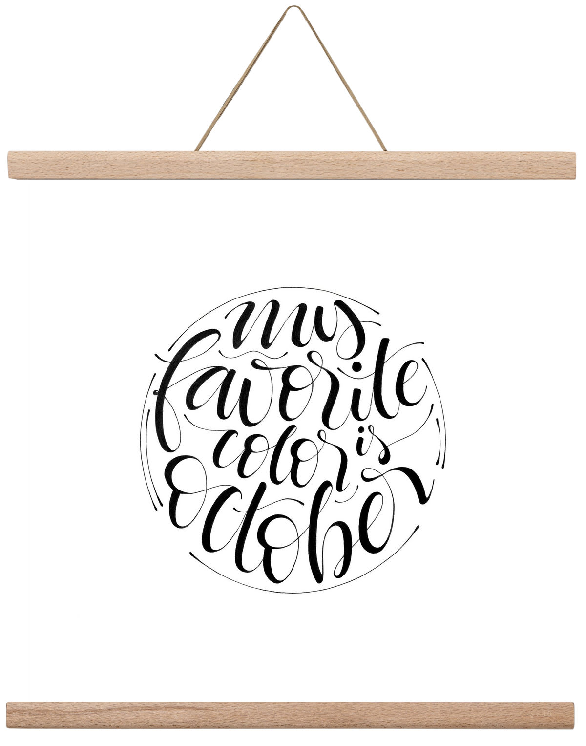 My favorite color is October, 40x40 cm (40x40 cm), Tölgy akasztó